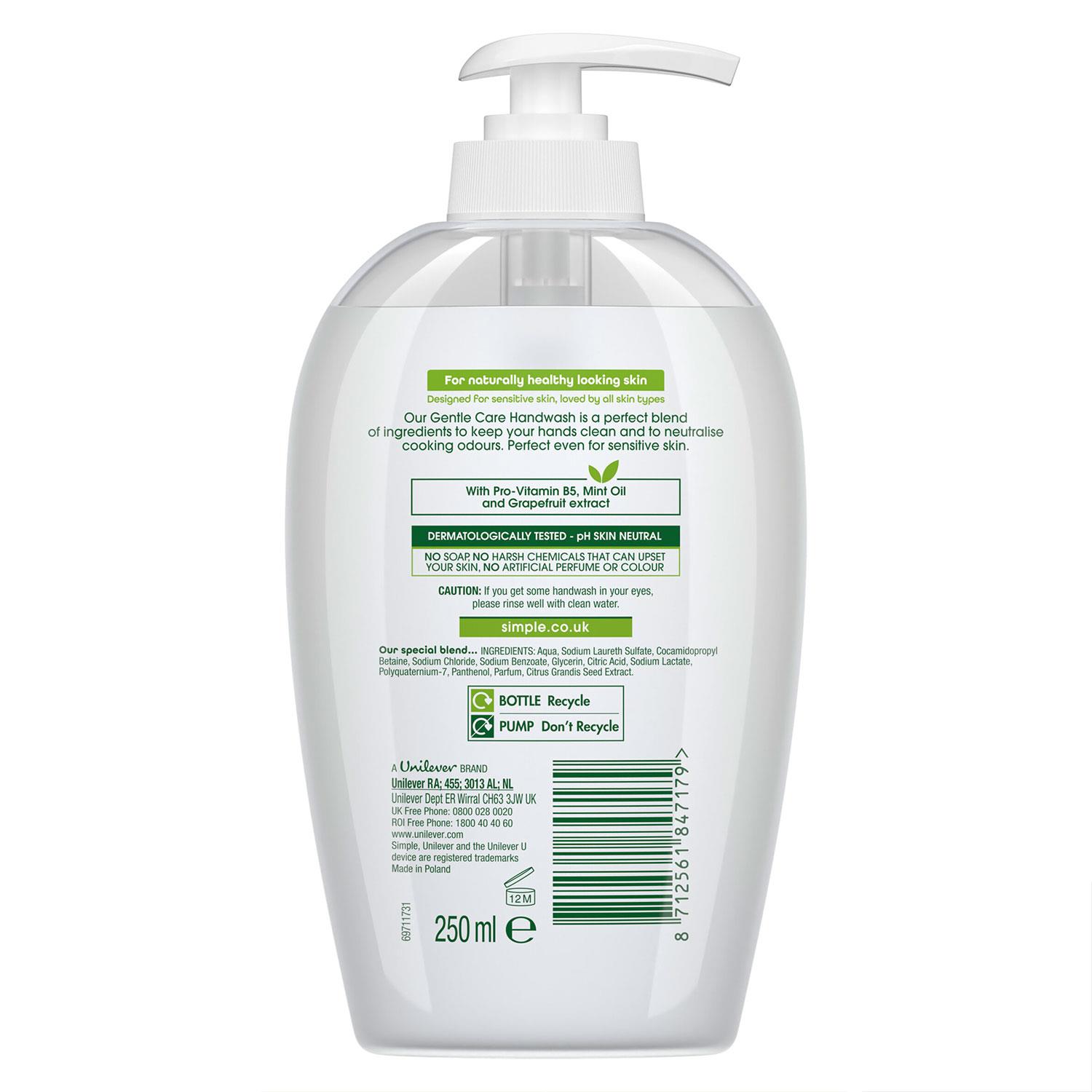 3xor6x 250ml Simple KindtoSkin Sensitive Skin Experts Hand Wash With Natural Oil - Picture 48 of 70