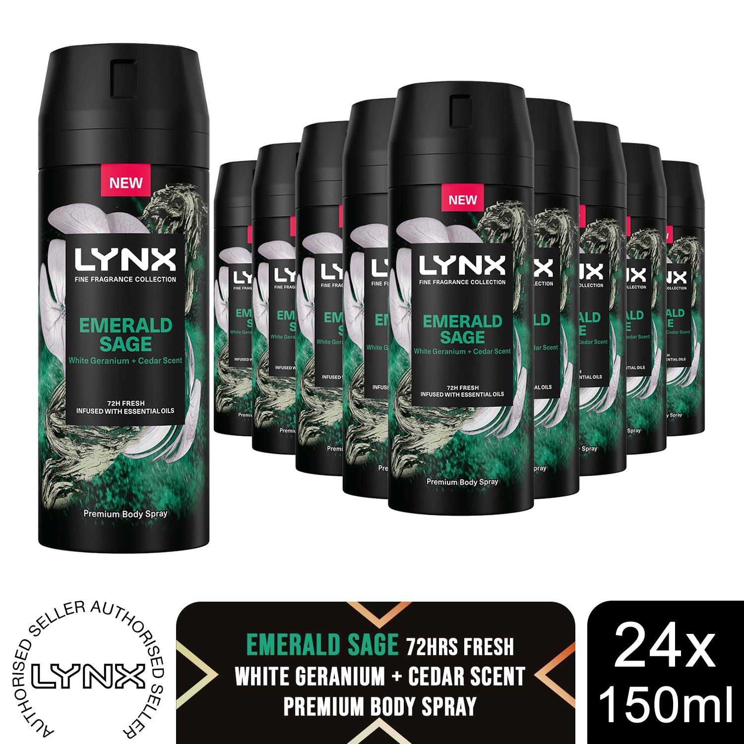 Lynx Fine Fragrance Collection 72H Fresh Premium Deodorant Body Spray, 24x 150ml - Picture 56 of 66