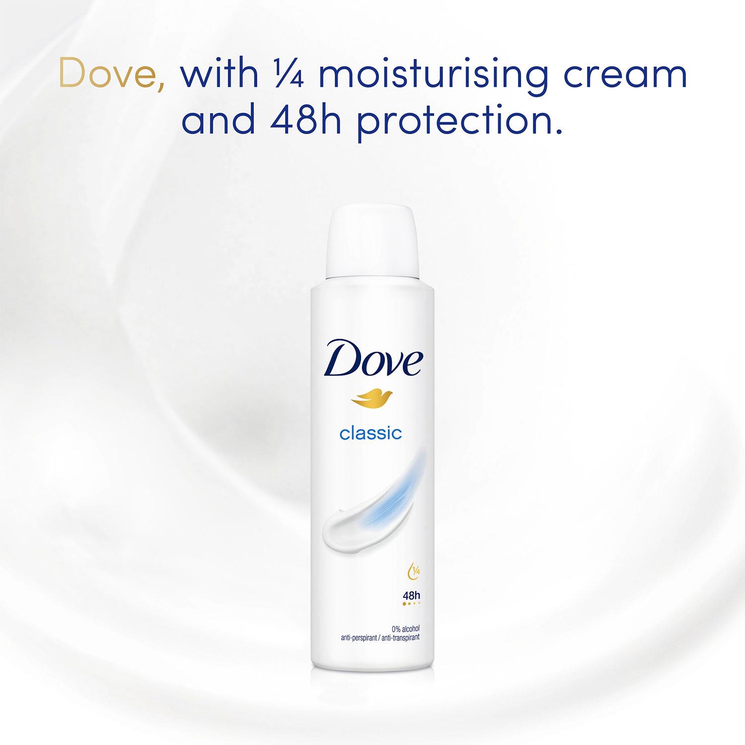 Dove Anti-Perspirant with 48H Sweat Protection Deodorant Spray 200ml, 6 Pack - Picture 17 of 56