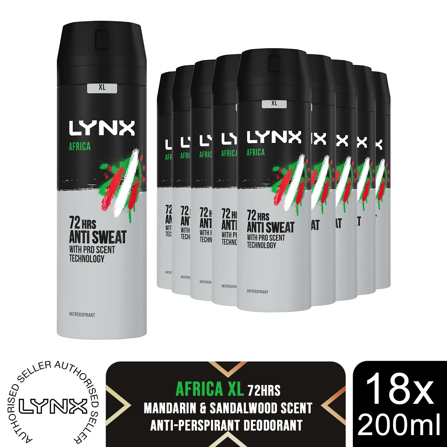 Lynx XL Anti-Perspirant 72-Hour Sweat Protection Deodorant 200ml, 18 Pack - Picture 12 of 59
