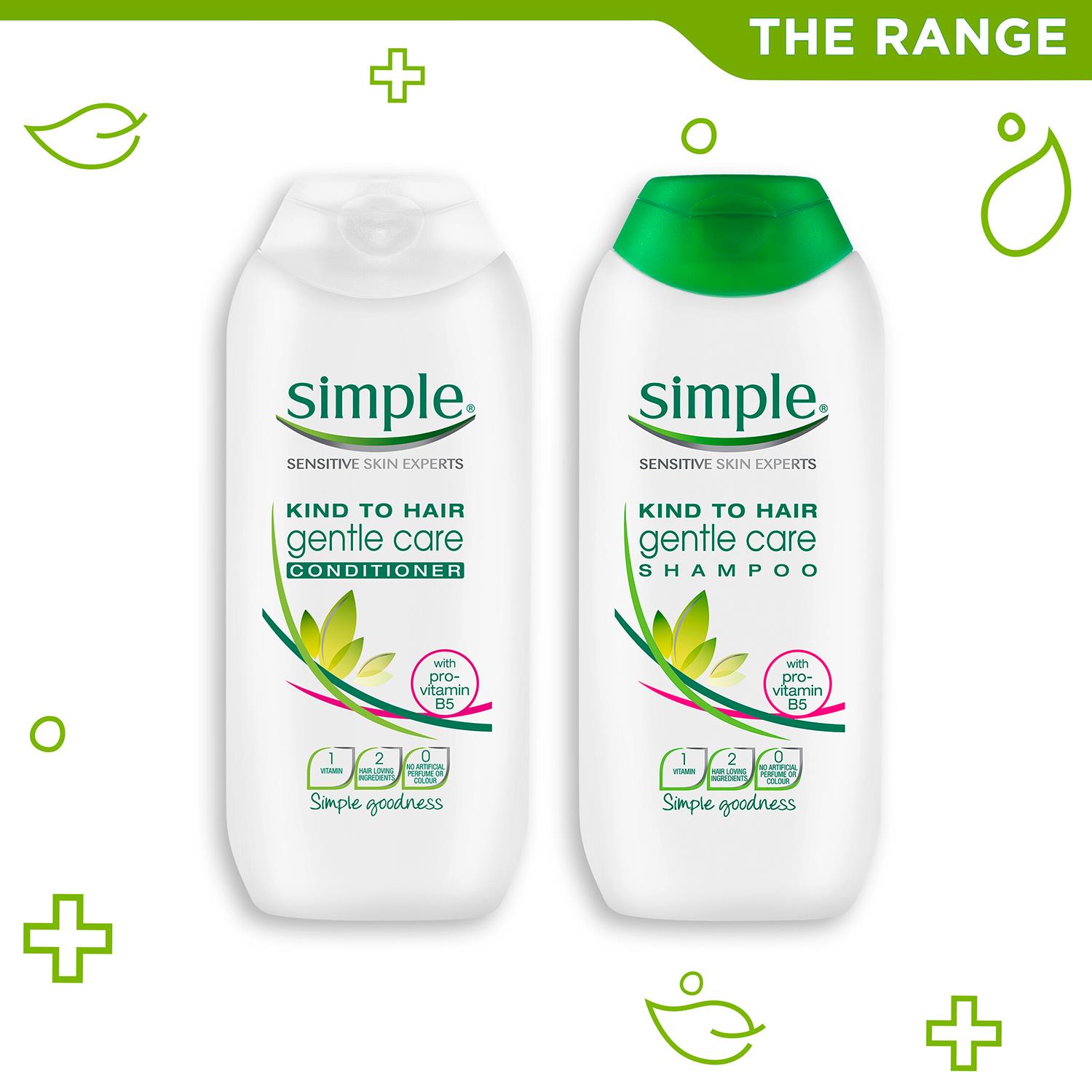 Simple Kind to Hair Gentle Care Shampoo or Conditioner, 3 or 6 Packs of 200ml - Picture 25 of 57