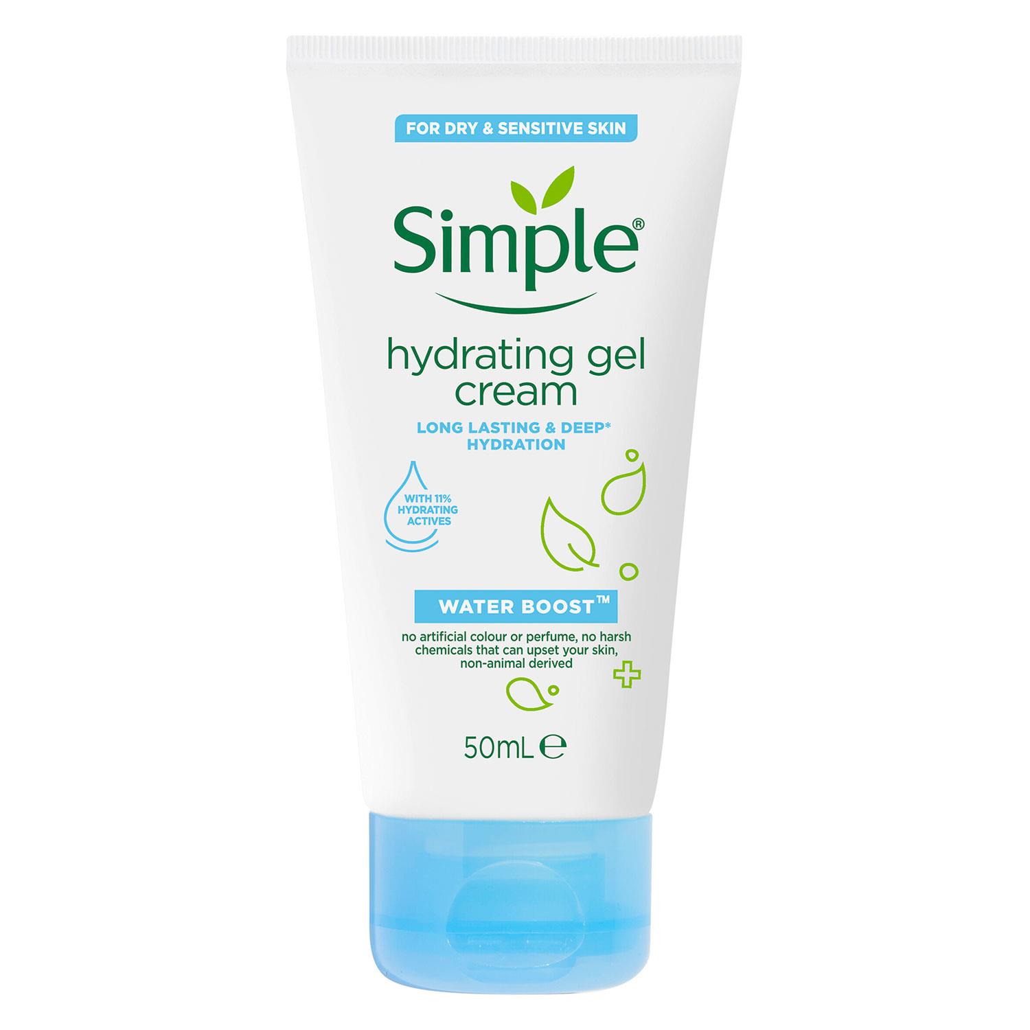 Simple WaterBoost Gel Wash150ml, Gel Cream50ml, or Night Cream50ml with Minerals - Picture 45 of 52