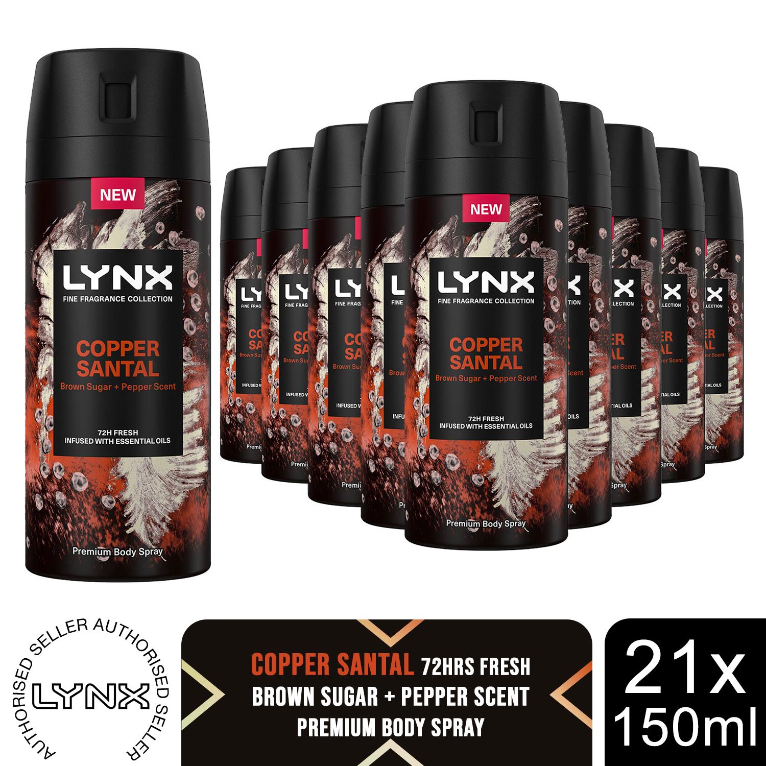 Lynx Fine Fragrance Collection 72H Fresh Premium Deodorant Body Spray, 21x 150ml - Picture 46 of 67