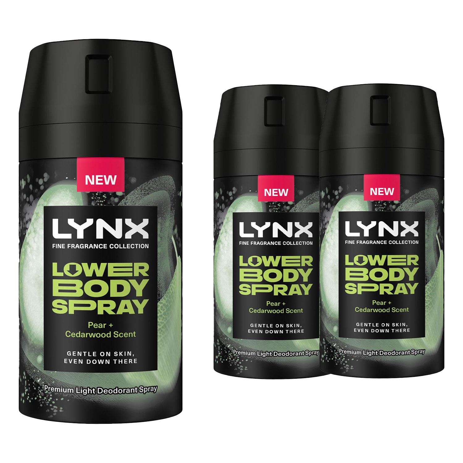 Lynx Lower Body Spray Coconut + Sandalwood & Pear + Cedarwood 100ml, 3 Pack - Picture 24 of 24