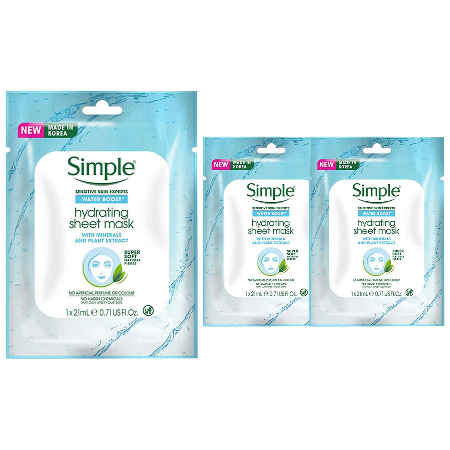 Simple Water Boost Hydrating Moisturisers, Cleanser & Face Mask For Dry Skin - Picture 10 of 89