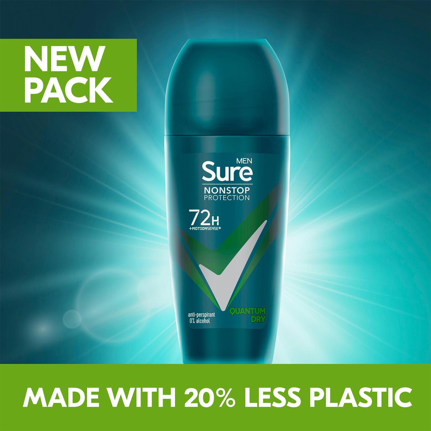 Sure Men Antiperspirant Deodorant Roll On 72H Nonstop Protection 50ml, 24 Pack - Picture 26 of 44