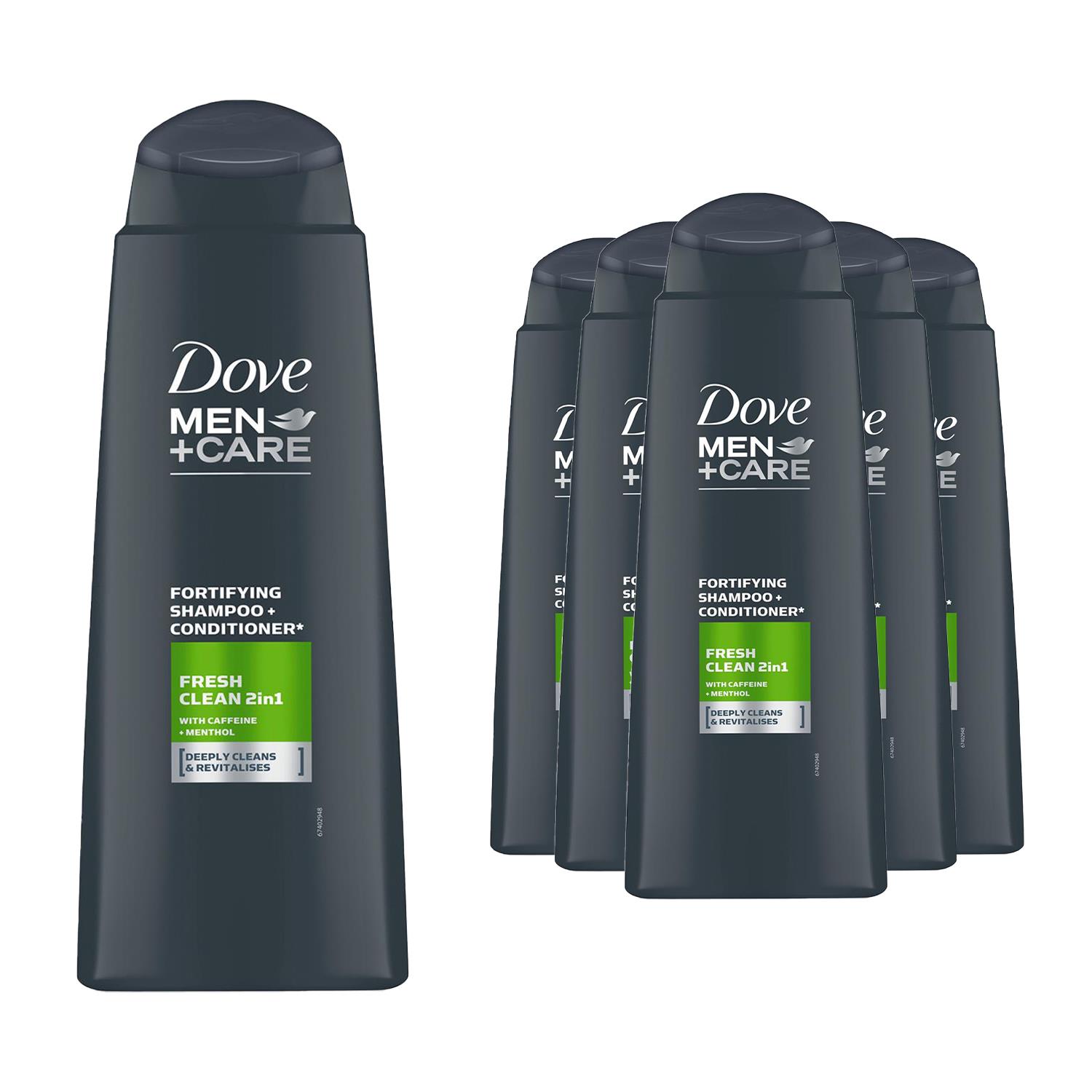 Dove Men+Care 2 in 1 Shampoo & Conditioner, Fresh Clean, 3x, 6x, or 12x 400ml - Picture 29 of 39