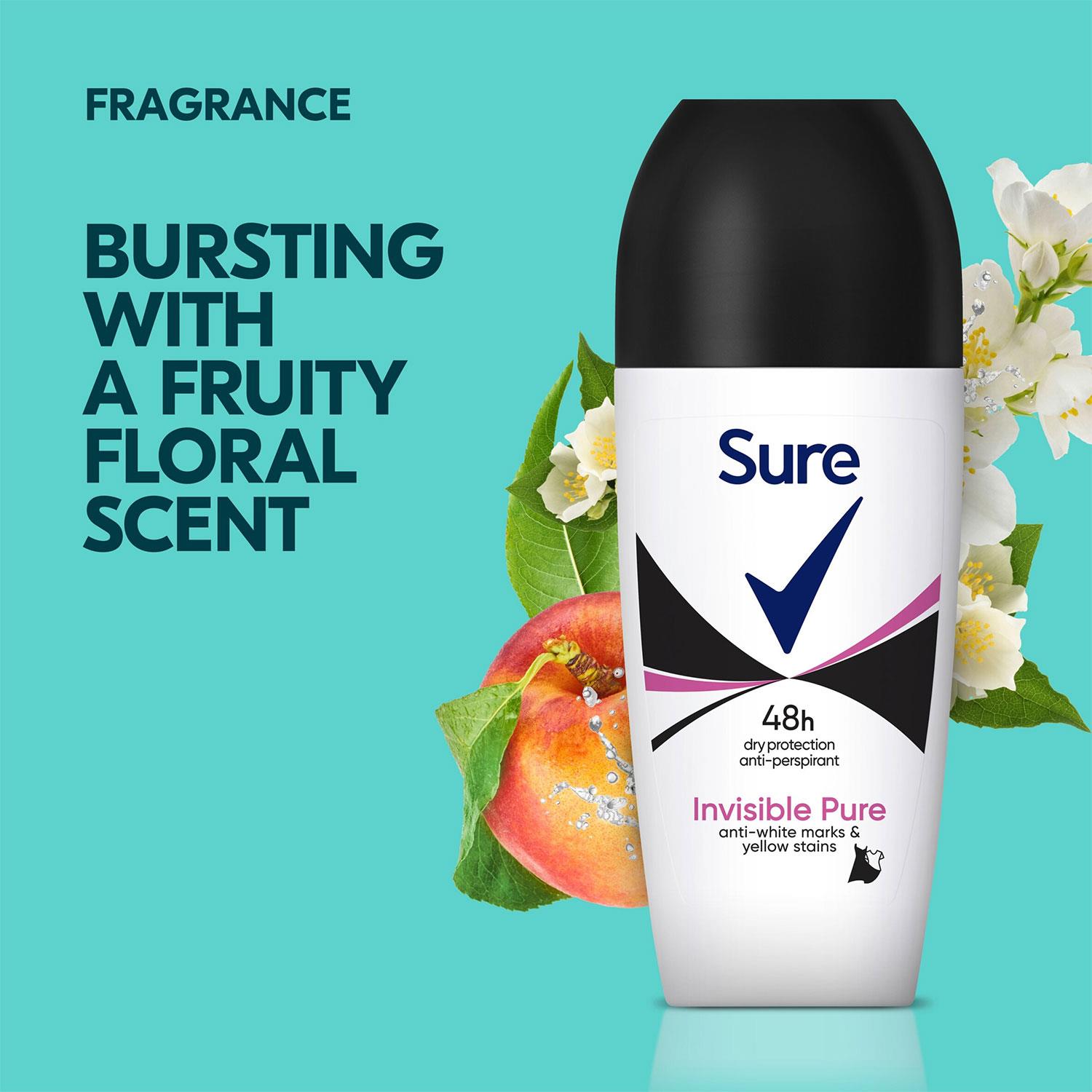 Sure Women Roll On 48 Hours Protection Anti-Perspirant Deodorant 50ml, 3 Pack - Picture 30 of 34