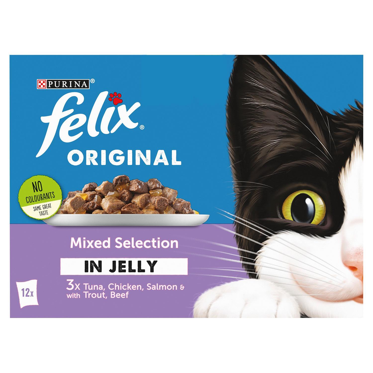 Felix Mokra karma dla kotów Oryginalny mieszany wybór w galaretce, 48 lub 96-pak - Zdjęcie 15 z 27