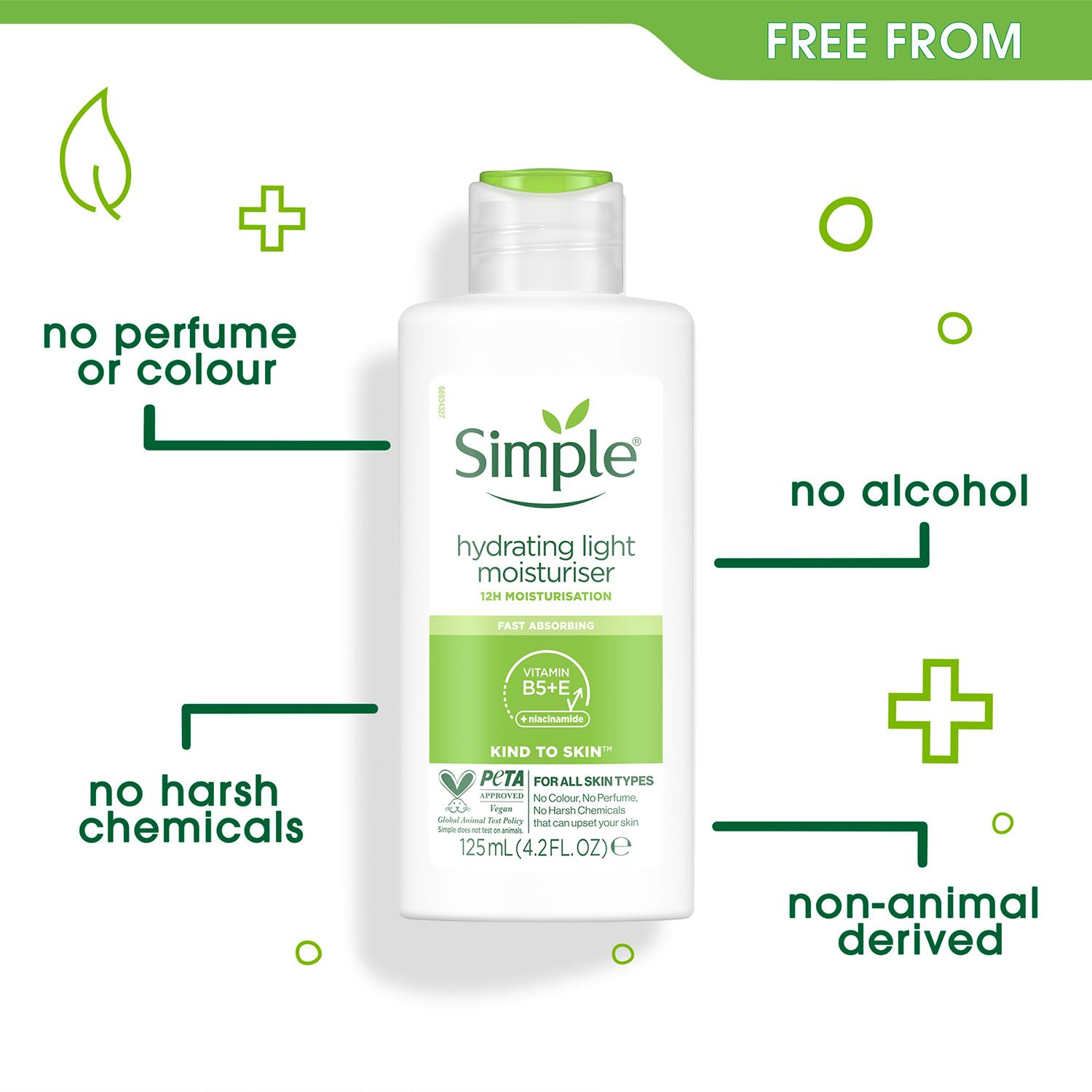 3pk or 6pk Simple Light Moisturiser for Sensitive Skin - Picture 12 of 32