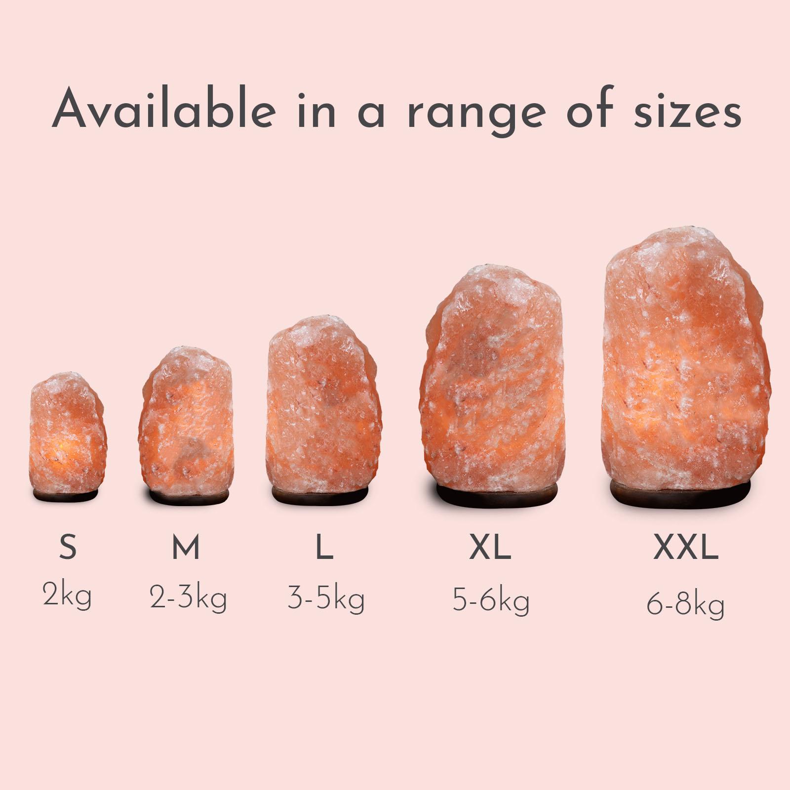 Haven Himalayan Crystal Handcrafted Salt Lamp Wooden Base Small - Medium - Large - Picture 17 of 31