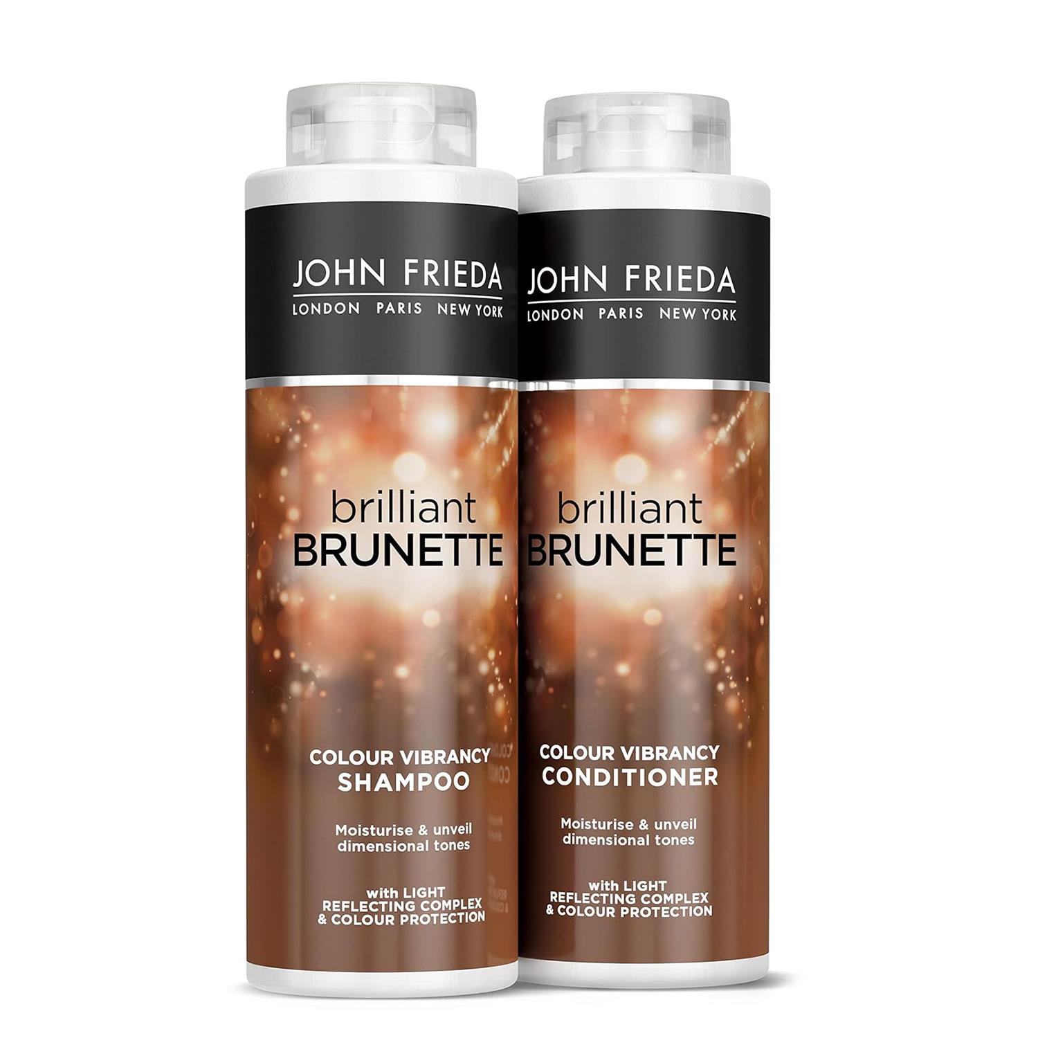 Champú y acondicionador John Frieda Brilliant Brunette protección del color 500 ml - Imagen 16 de 17