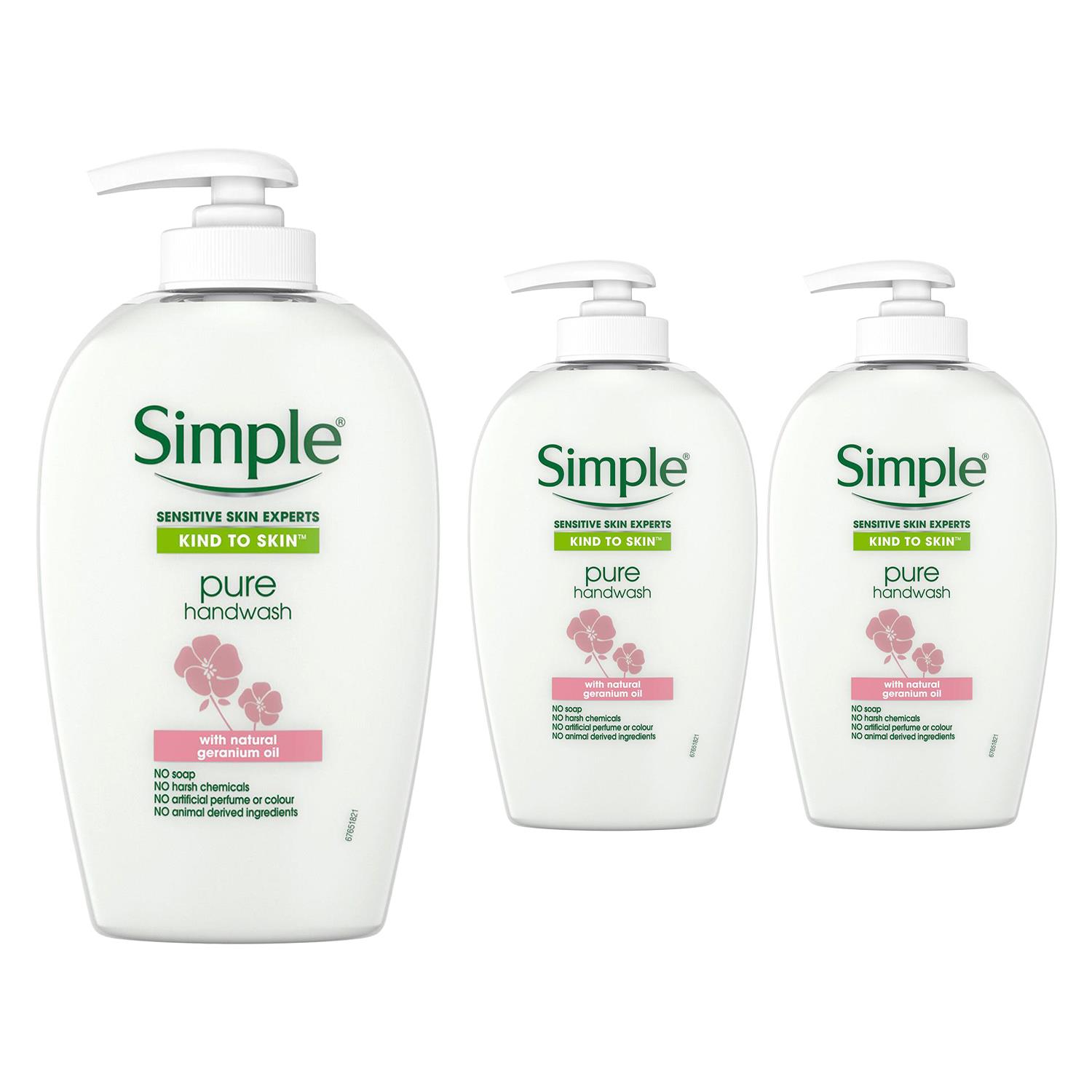 3xor6x 250ml Simple KindtoSkin Sensitive Skin Experts Hand Wash With Natural Oil - Picture 38 of 70
