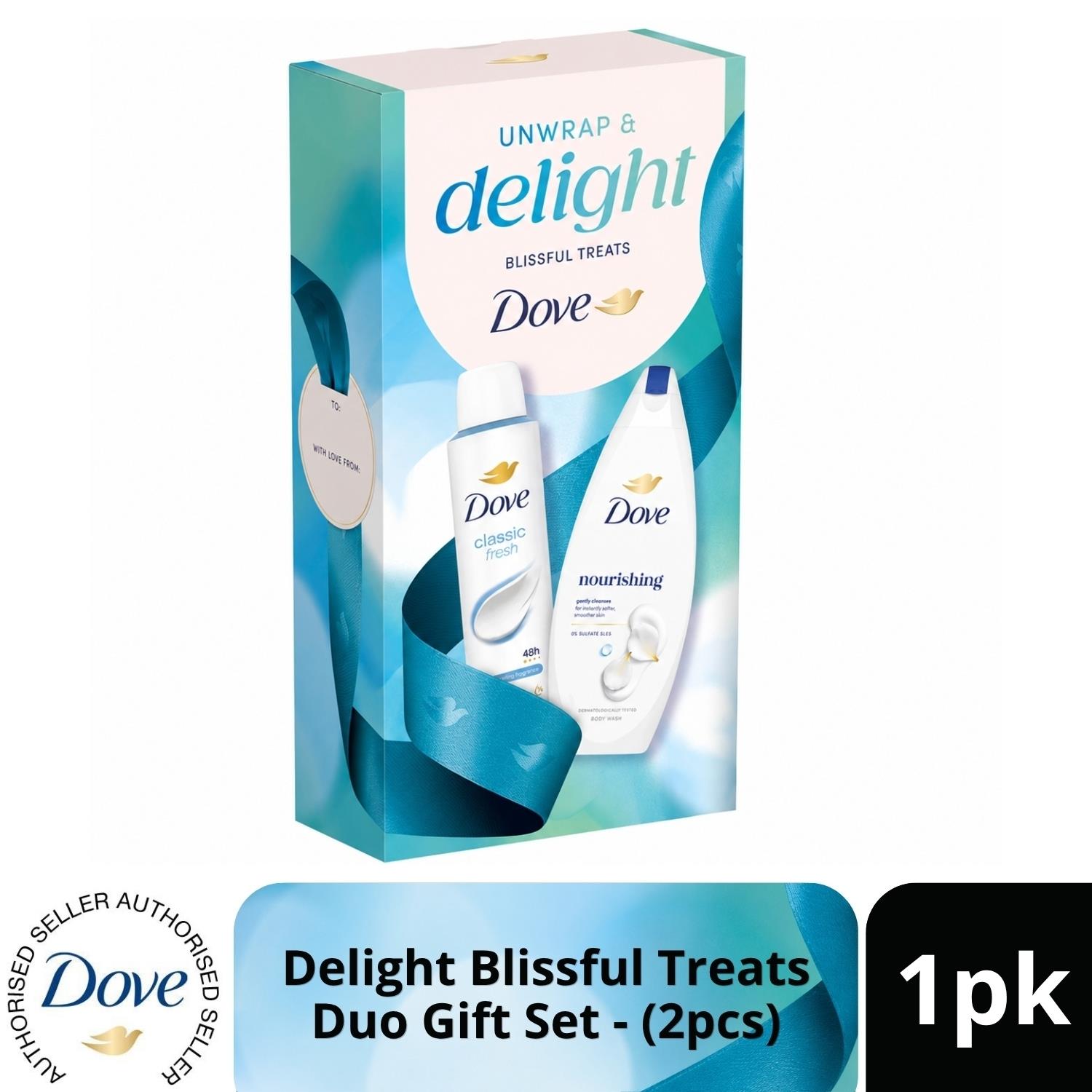 Dove Unwrap & Delight Blissful Treats Duo Gift Set 2 Piece, Multi - Image 3