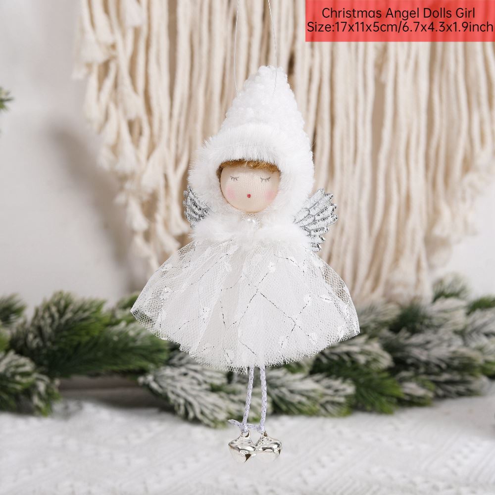 Merry Christmas 2024 Purple Angel Girl Doll Tree Pendant Decoration Noel Natal - Picture 39 of 48