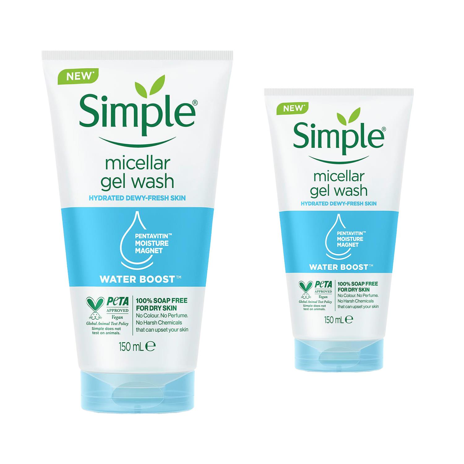 Simple WaterBoost Gel Wash150ml, Gel Cream50ml, or Night Cream50ml with Minerals - Picture 33 of 52