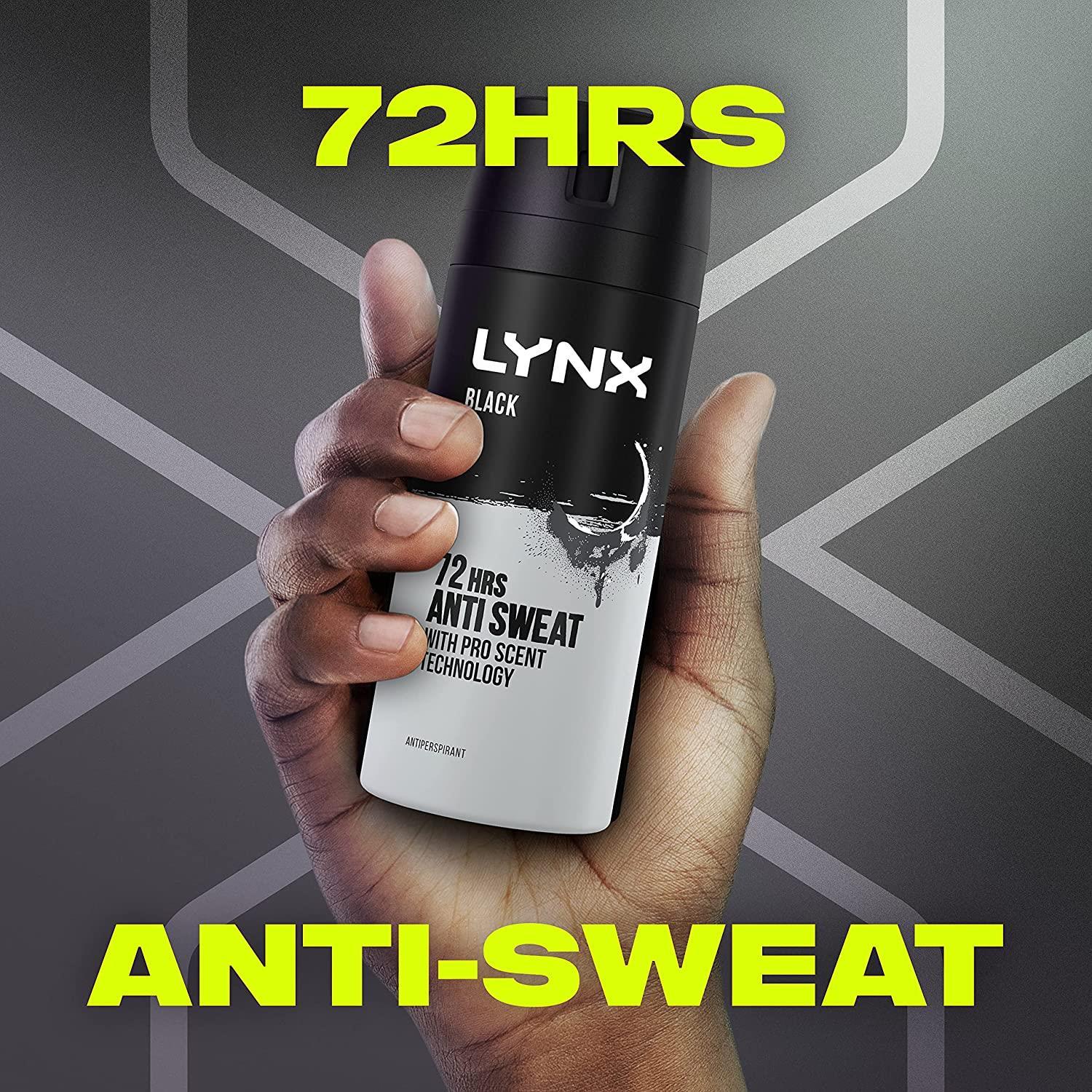 Lynx 72H Anti Sweat Body Spray Africa/Gold/Black/Dark Temptation, 3x or 6x 150ml - Picture 34 of 49