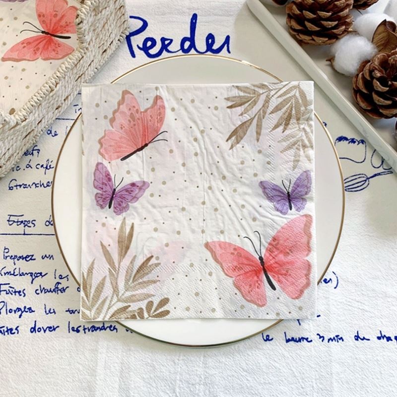 Elegantes Servilletas Mariposa - Ecológicas Paquete de 20 para Cualquier Ocasión - Imagen 32 de 34