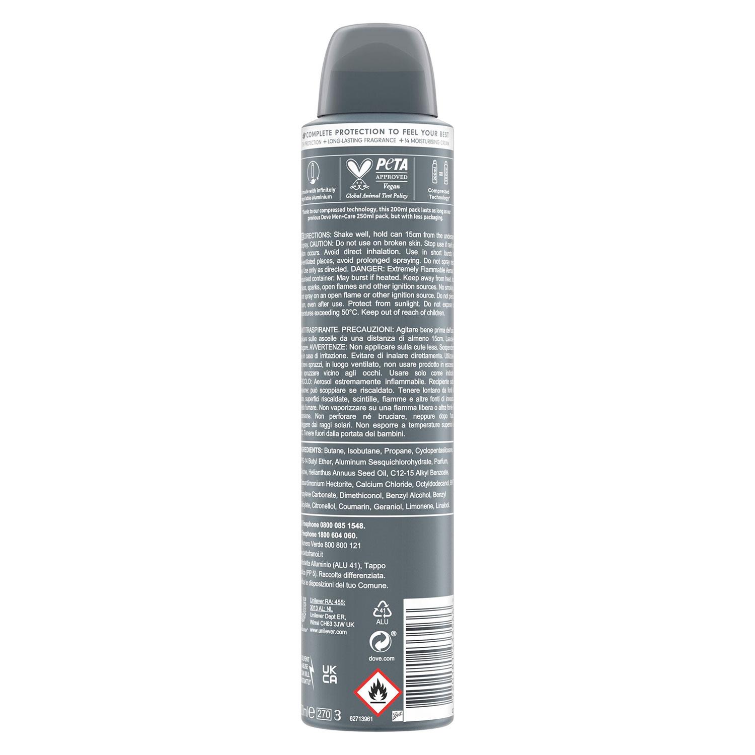 Dove Anti-Perspirant Men+Care Advanced 72H Protection Deodorant, 200ml - Picture 329 of 401