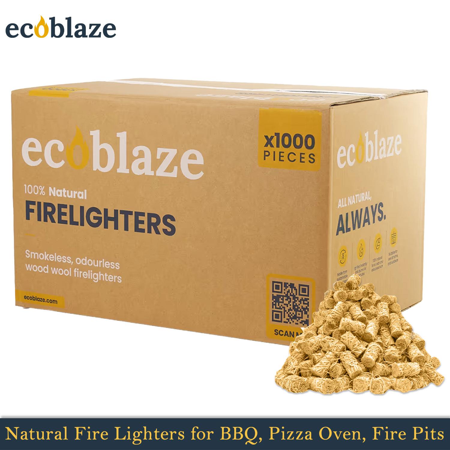 Encendedores naturales Ecoblaze lana de madera para horno de pizza, fogatas y chimeneas - Imagen 33 de 39