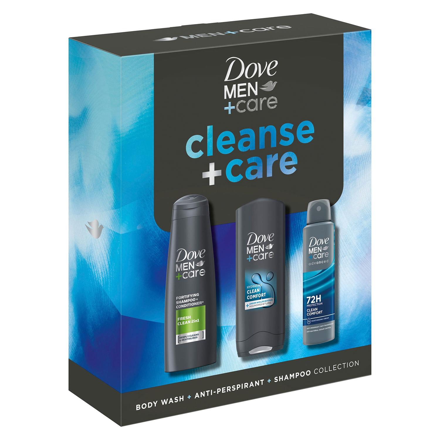 Dove Men+Care Geschenkset Cleanse+Care Trio - Bodywash, Deo, Shampoo - Bild 14 von 43