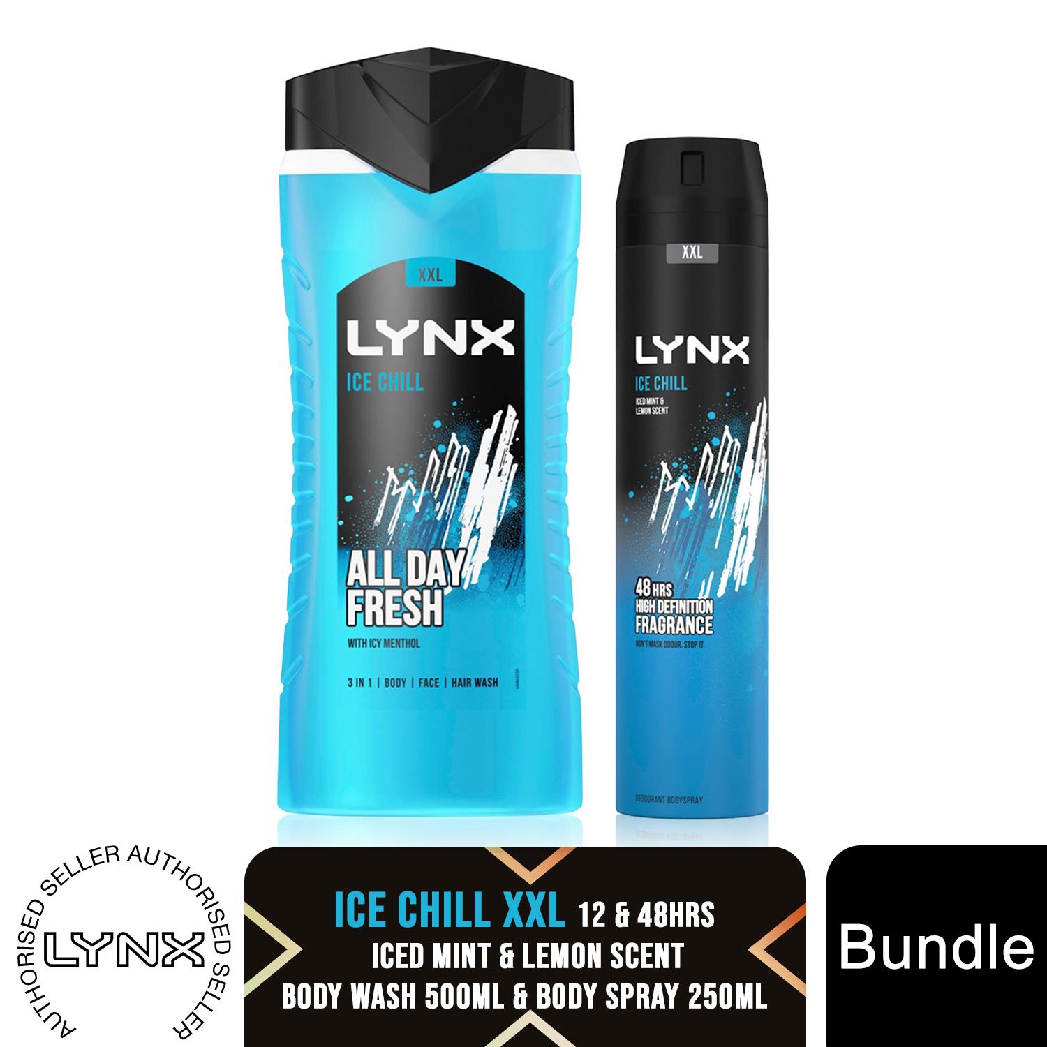 Lynx 12H Refreshing Fragrance Shower Gel 500ml & 48H Fresh Body Spray 250ml - Picture 49 of 62