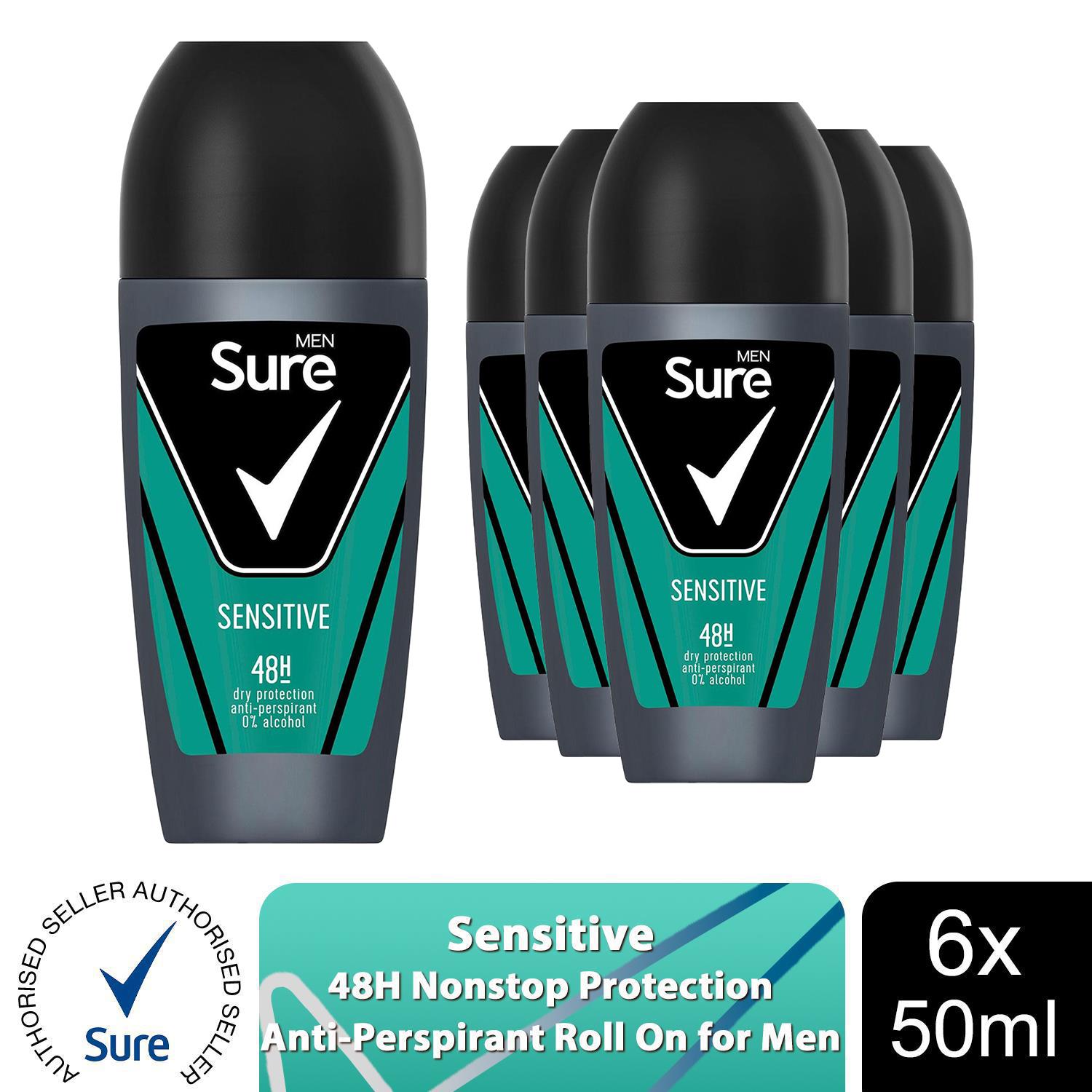 Sure Men Anti-Perspirant 48H Protection Roll On Deo Original or Sensitive, 50ml - Picture 44 of 118