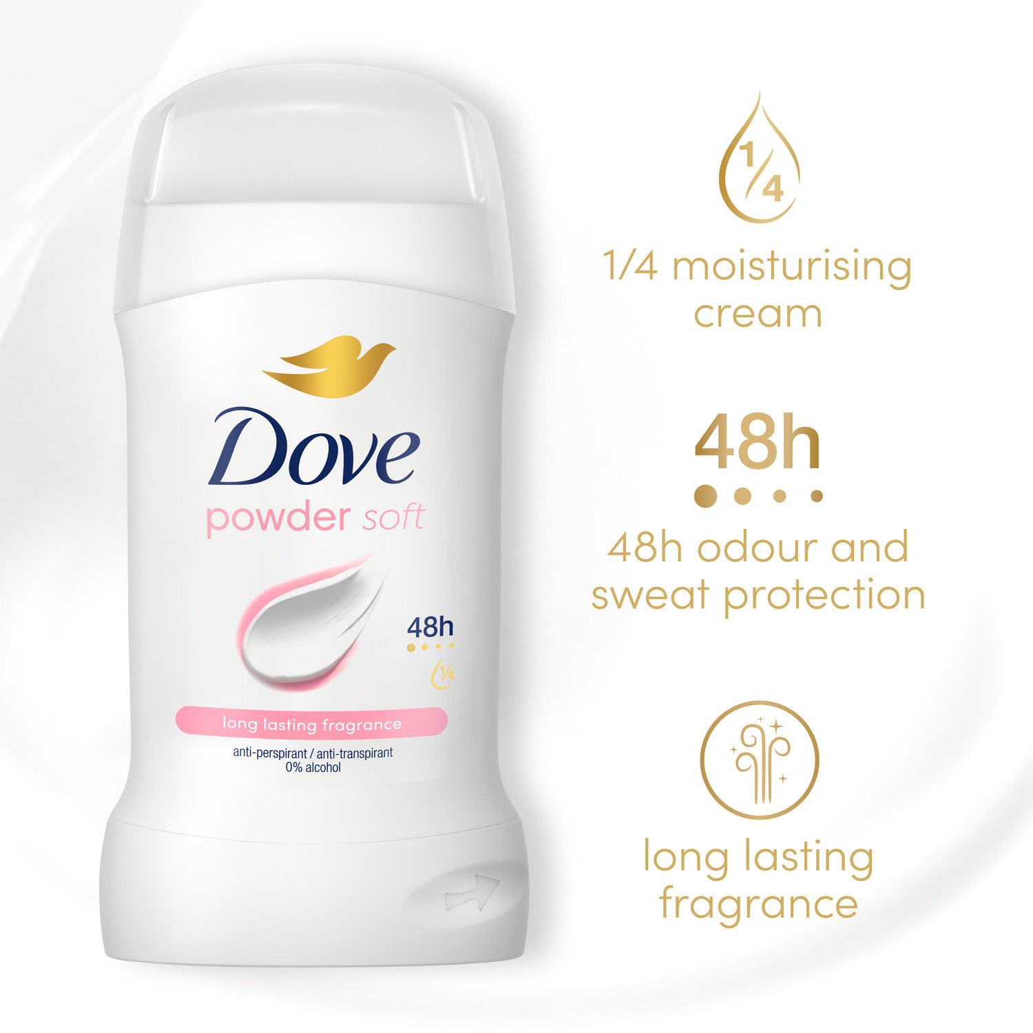 Dove Women Anti-Perspirant Deodorant Stick with 48H Sweat Protection, 50ml - Picture 40 of 141