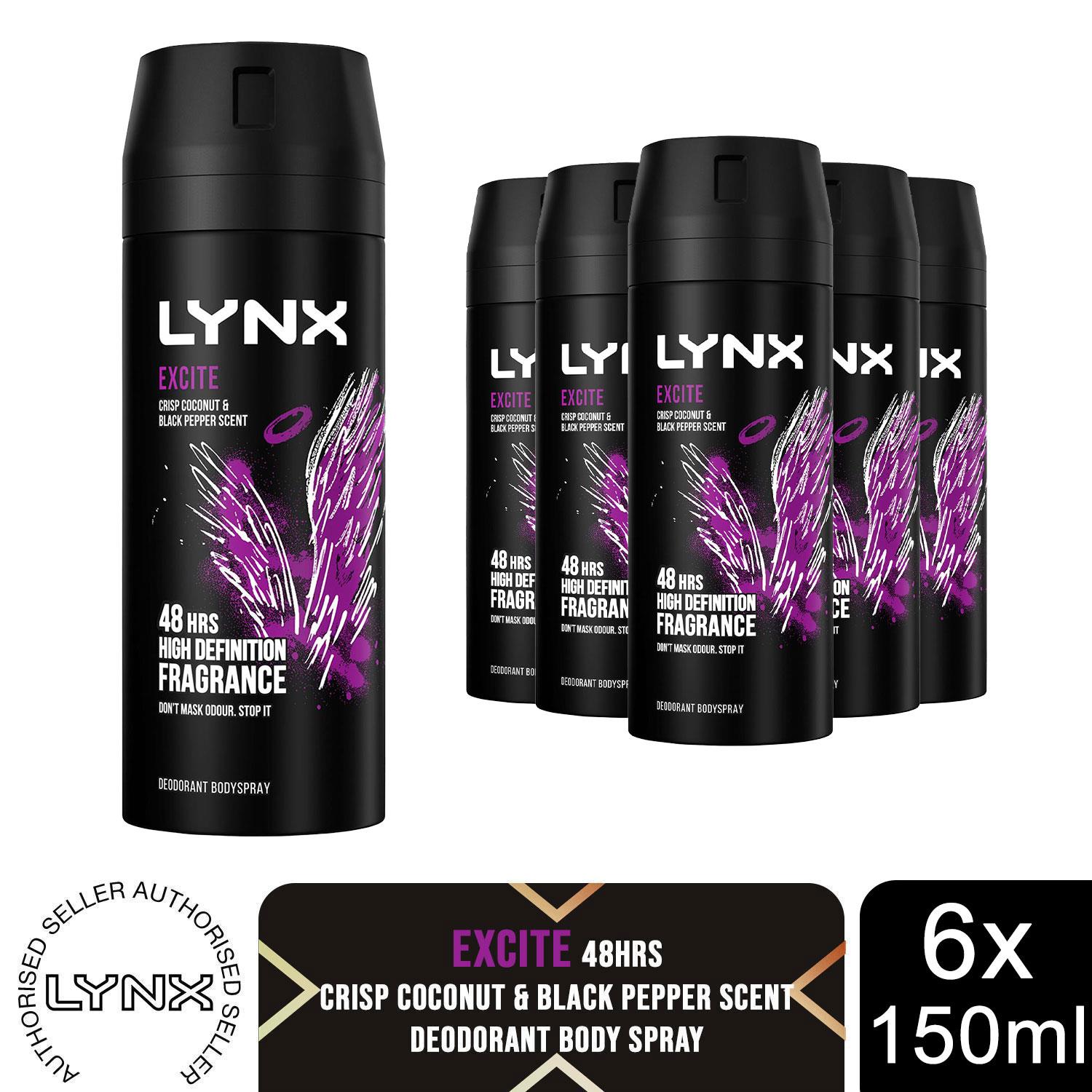 Lynx 48-Hour Odour Protection Body Spray Deodorant, 3 or 6 Pack, 150ml - Picture 142 of 185