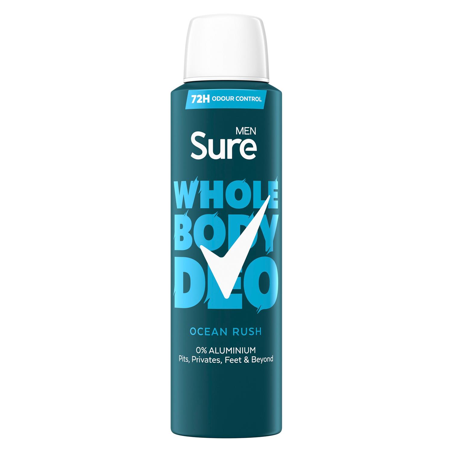 Sure Men Whole Body Deodorant Spray Ocean Rush & Active Fresh, 150ml - Picture 20 of 88