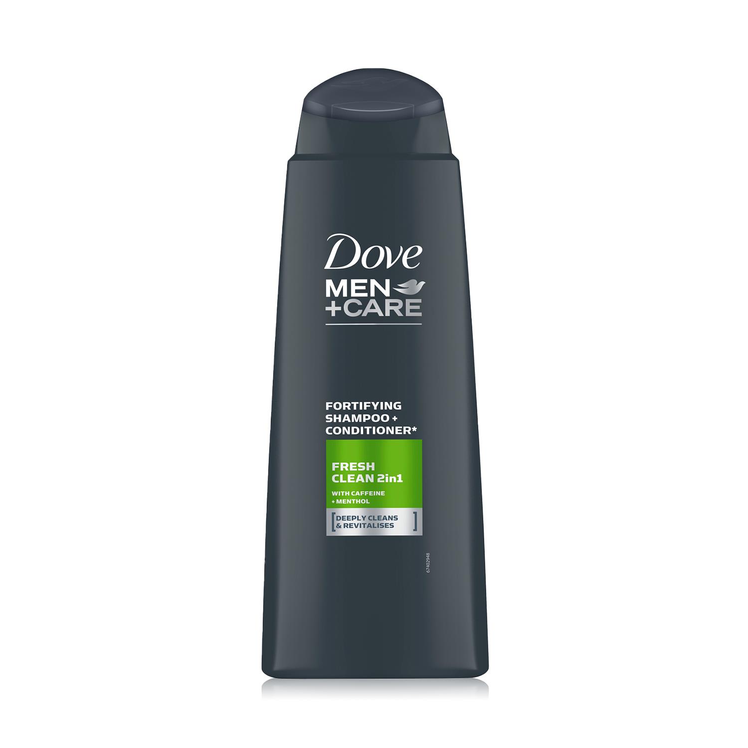 Dove Men+Care 2 in 1 Shampoo & Conditioner, Fresh Clean, 3x, 6x, or 12x 400ml - Picture 18 of 39