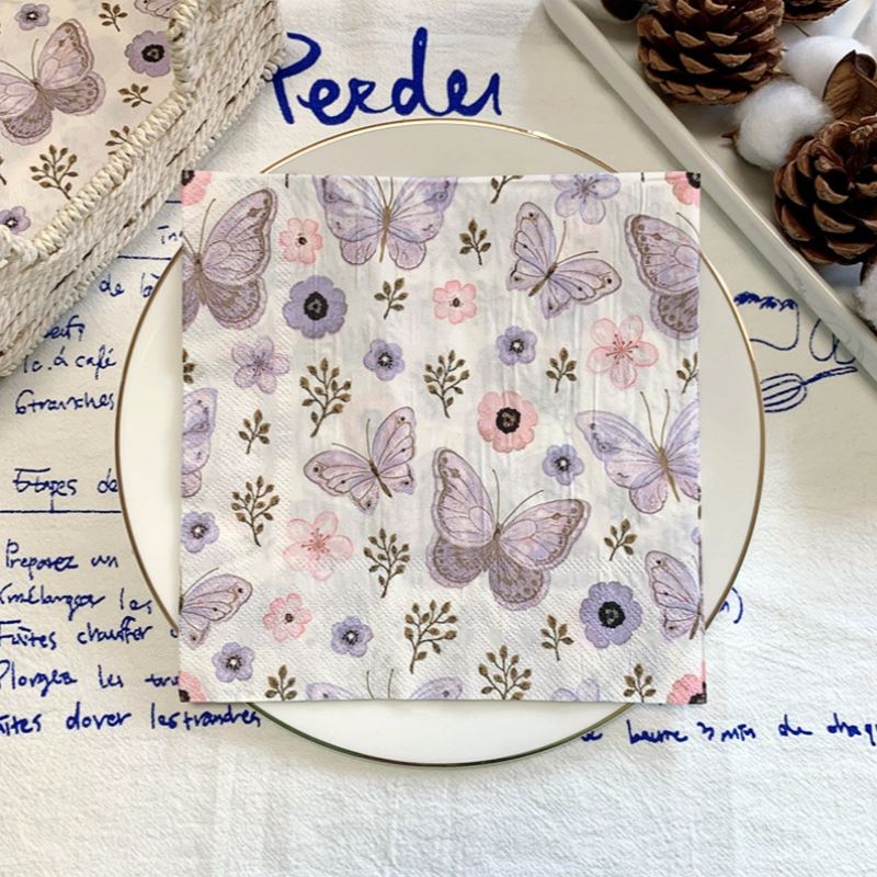 Elegantes Servilletas Mariposa - Ecológicas Paquete de 20 para Cualquier Ocasión - Imagen 9 de 34