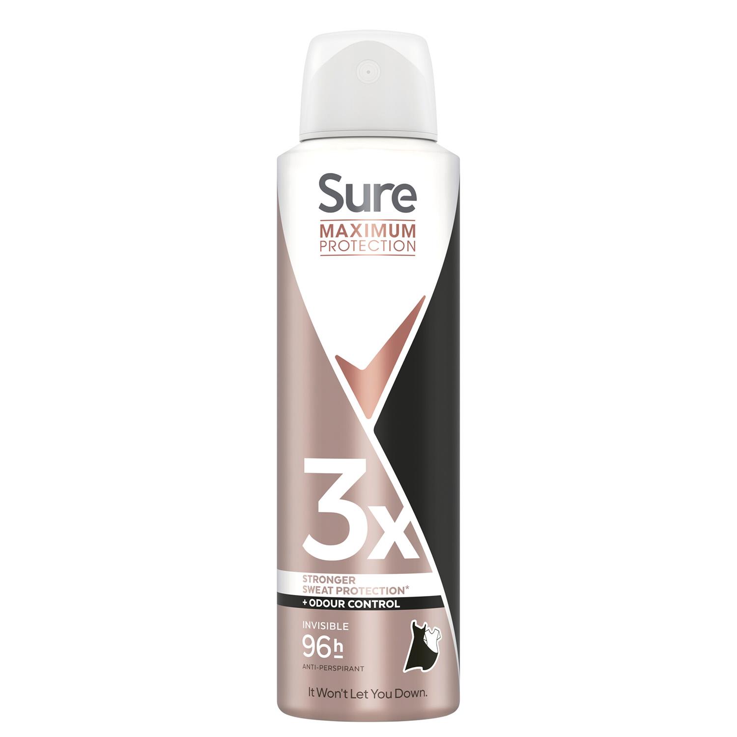 Sure Women Anti-Perspirant 96H Maximum Protection Deo 150ml, Select Scent & Pack - Picture 171 of 200