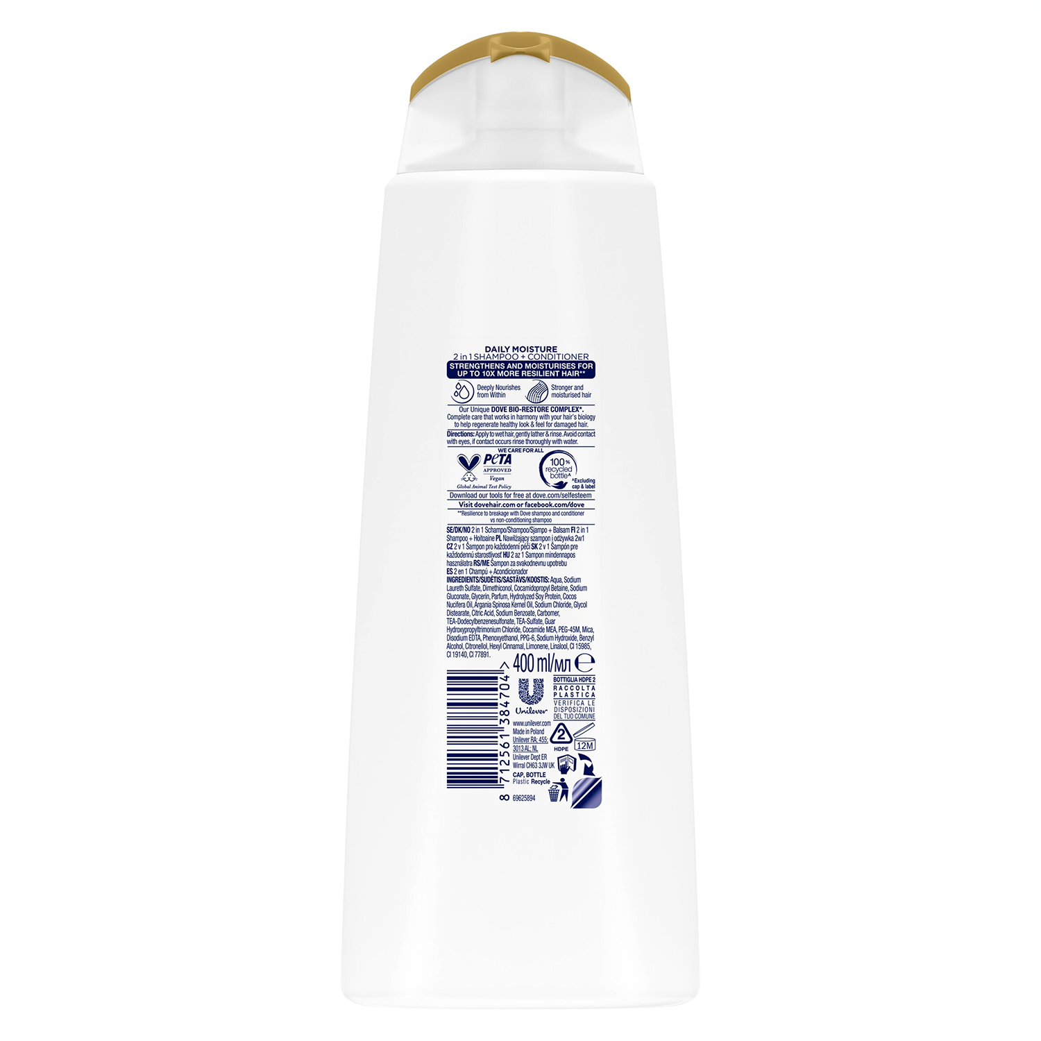 Dove Nutritive Solutions Intensive Repair Shampoo or Conditioner 400ml, 6 Pack - Picture 77 of 114