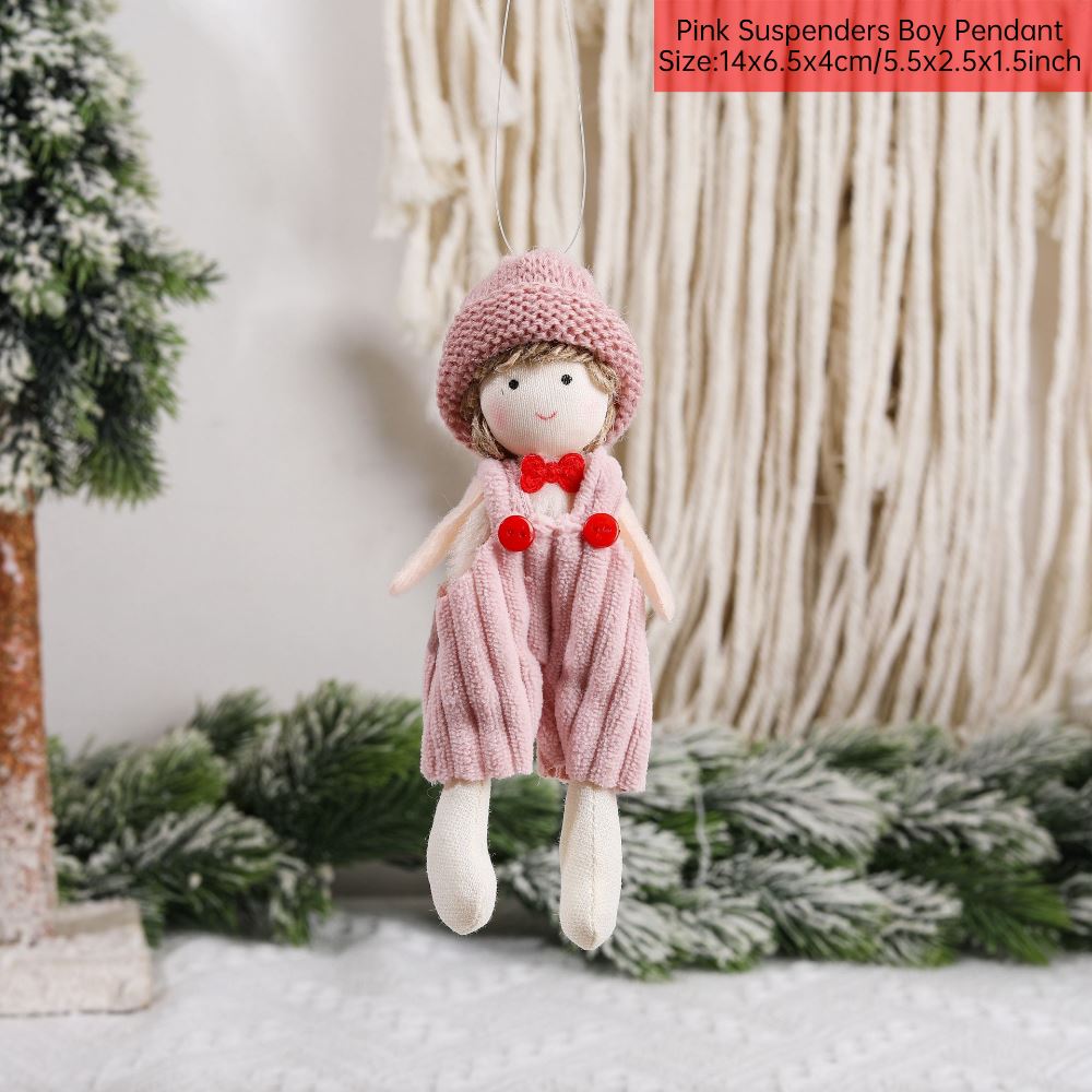 Merry Christmas 2024 Purple Angel Girl Doll Tree Pendant Decoration Noel Natal - Picture 25 of 48