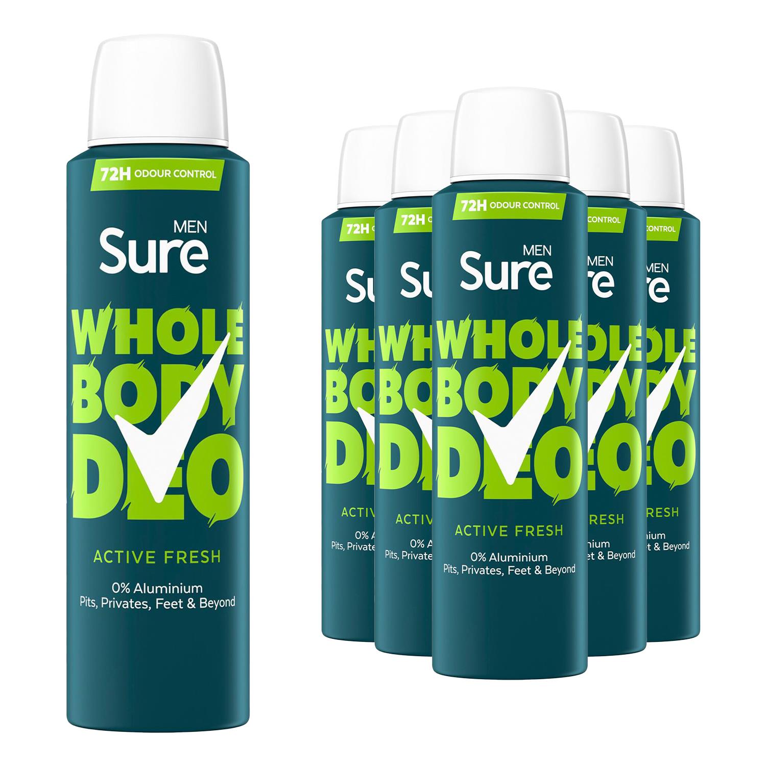 Sure Men Whole Body Deodorant Spray Ocean Rush & Active Fresh, 150ml - Picture 34 of 88