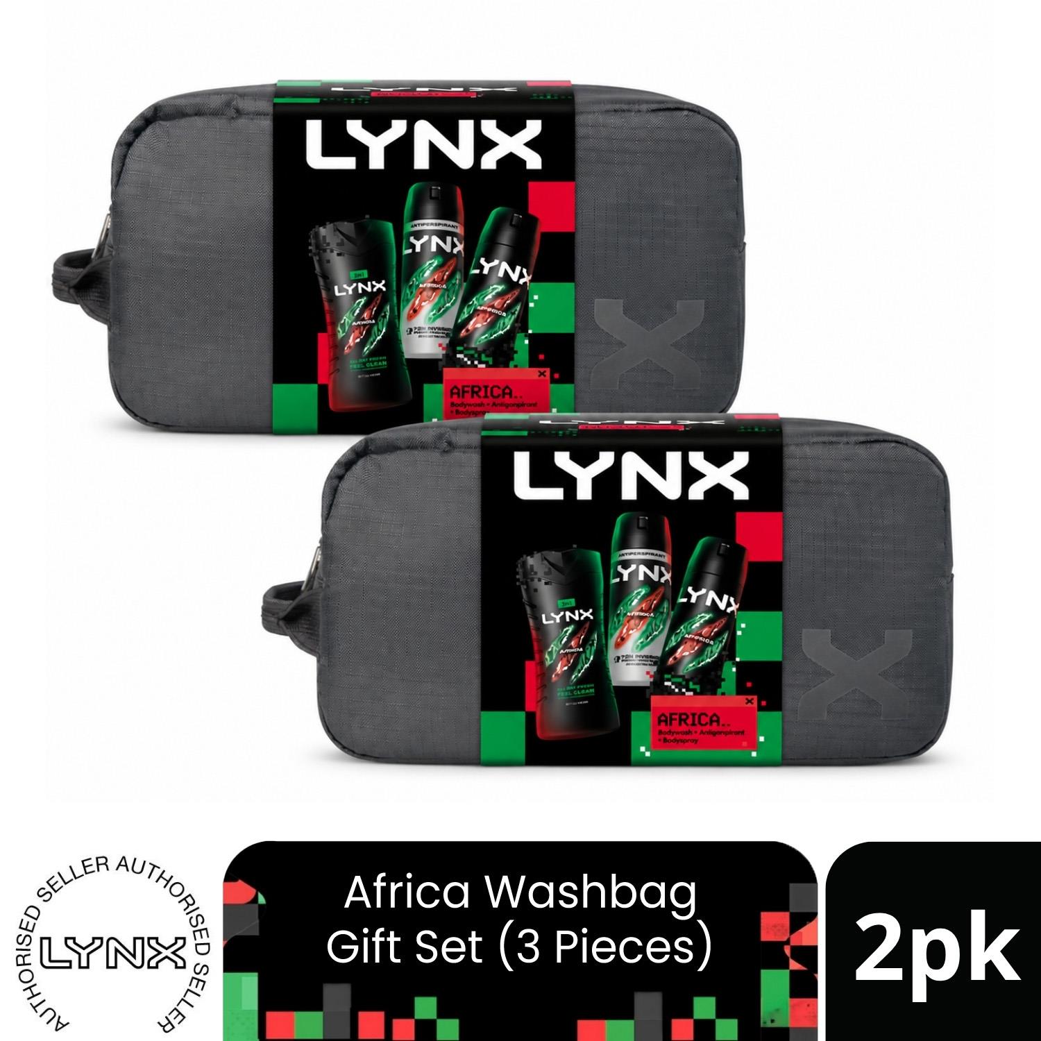 Lynx Unisex Brown 1X Africa Washbag Gift Set - Image 2