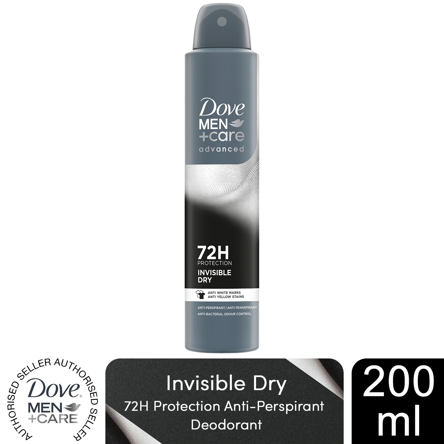 Dove Anti-Perspirant Men+Care Advanced 72H Protection Deodorant, 200ml - Picture 13 of 401