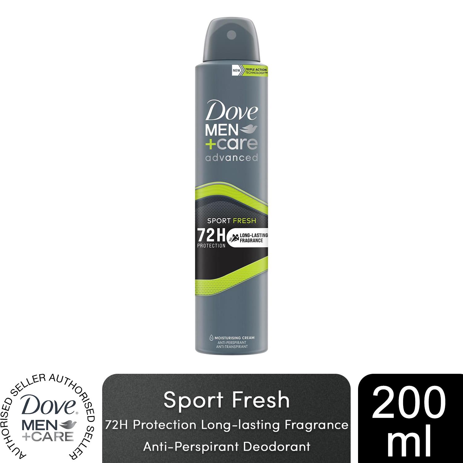 Dove Anti-Perspirant Men+Care Advanced 72H Protection Deodorant, 200ml - Picture 41 of 401