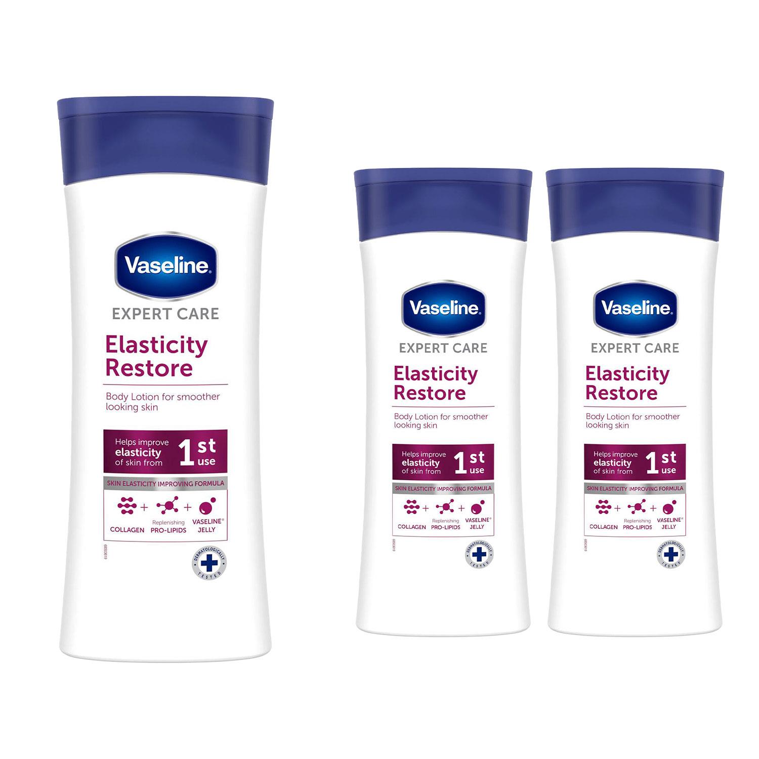 3x,6x 400ml Vaseline Expert Care Elasticity Restore, Dry Skin Rescue Body Lotion - Picture 18 of 39