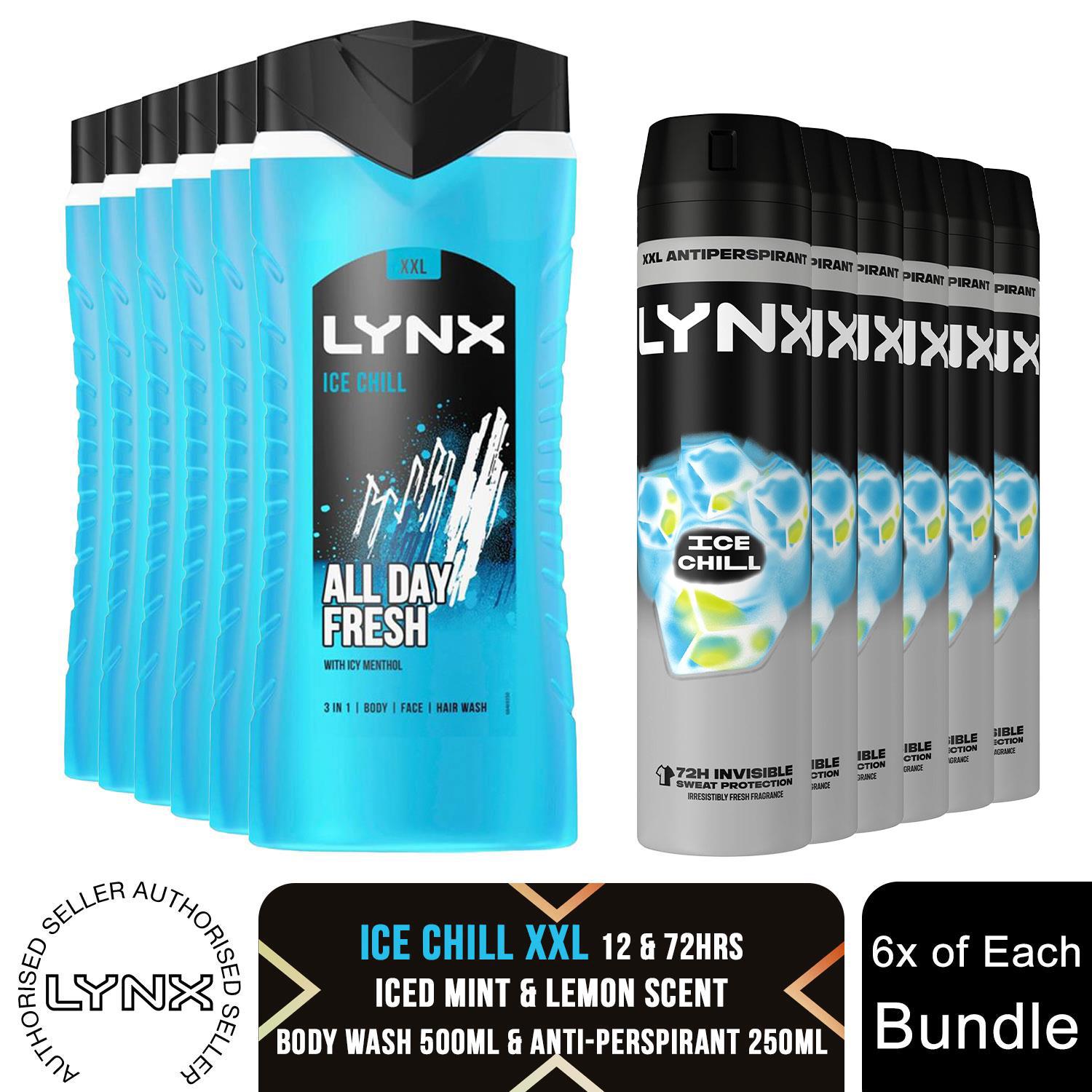 Lynx 12H Erfrischendes Duschgel 500 ml & 72H Fresh Antitranspirant 250ml, je 6x - Bild 36 von 46