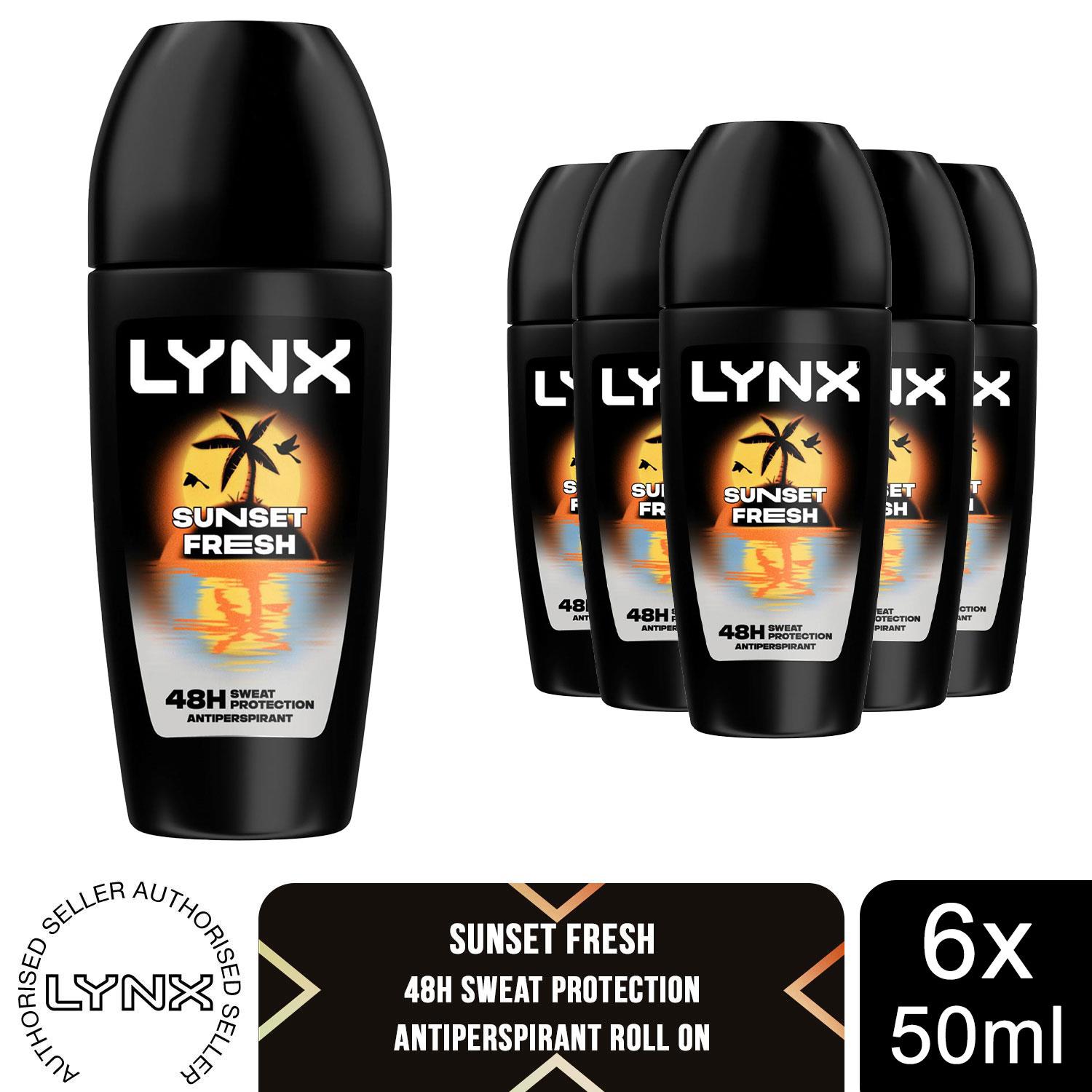 Lynx Africa, Epic Fresh or Sunset Fresh Anti-Perspirant Roll On 50ml, 6 Pack - Picture 31 of 35