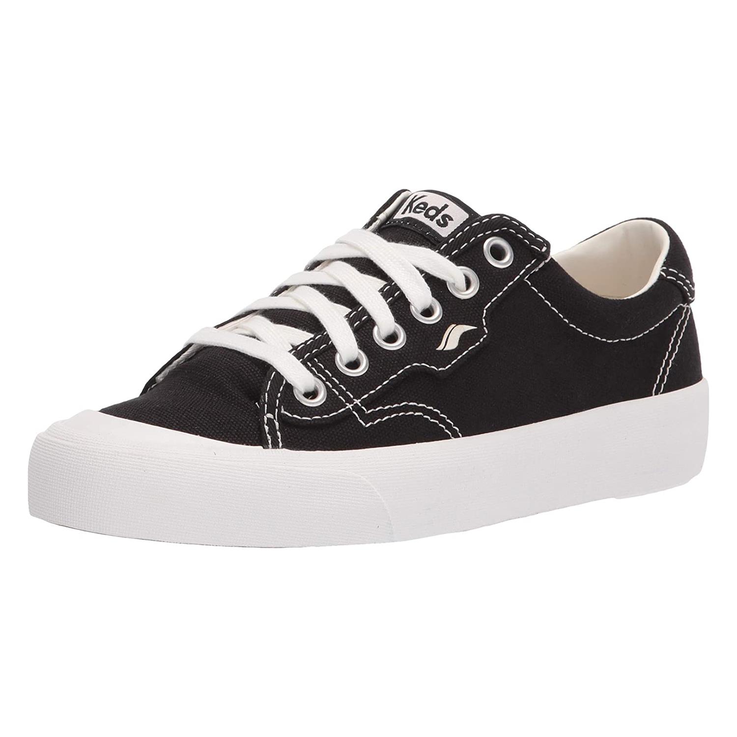 Keds Crew Kick 75 Núcleo Orgánico Lona Algodón Orgánico Negro WF64824, Talla Selecta - Imagen 18 de 20