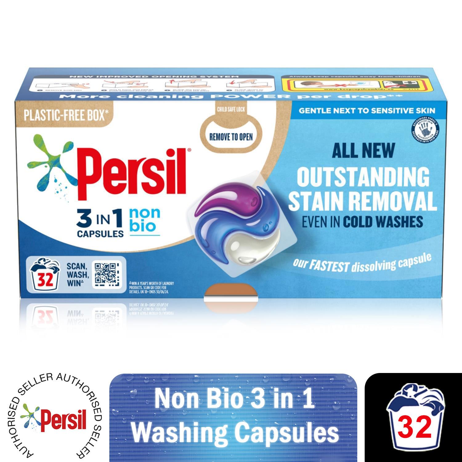 Persil 3-in-1 Washing Capsules, Colour Protect, Bio or Non-bio, 32 Washes - Picture 21 of 130
