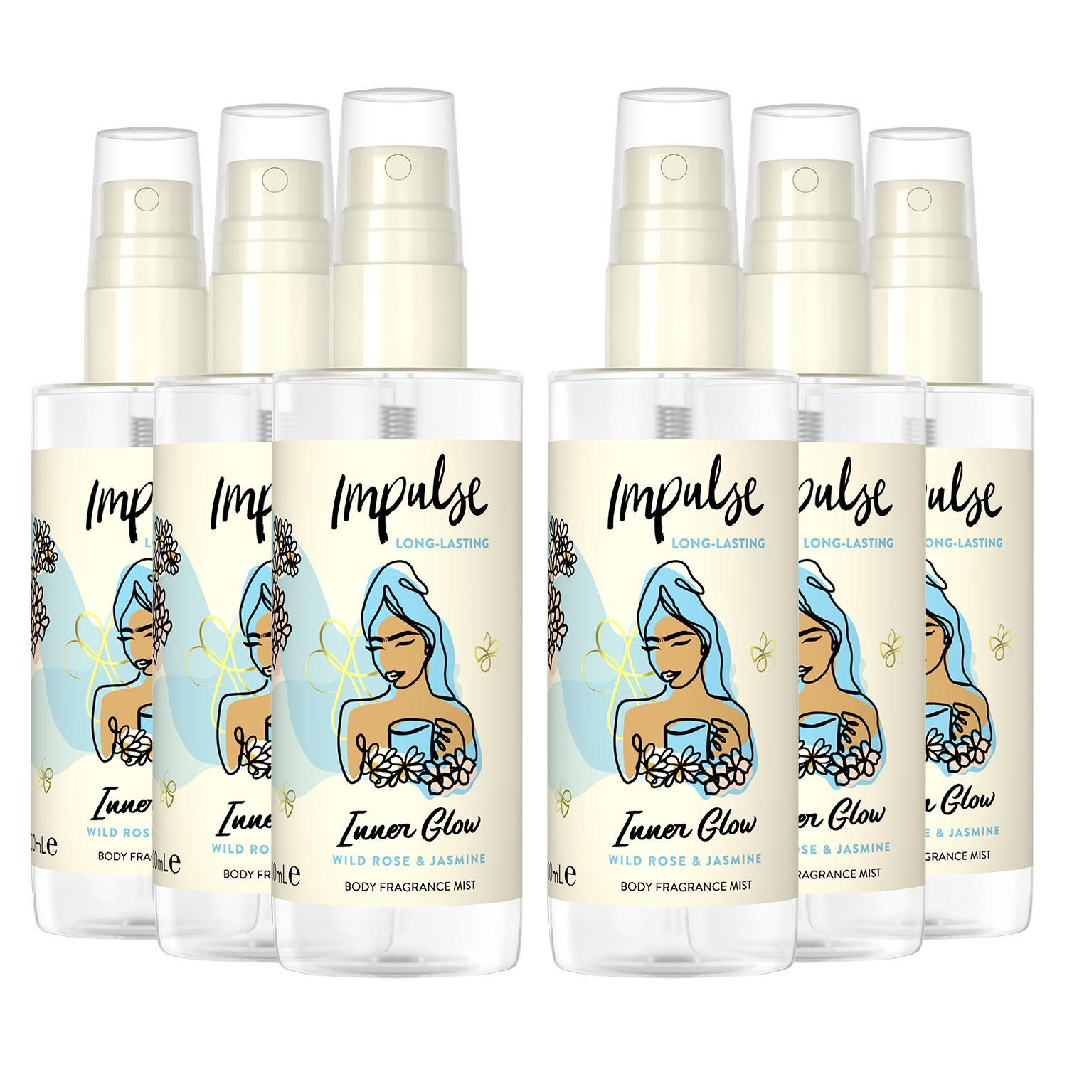 Impulse Body Mist with Long Lasting Fresh Fragrance Range for Women 6 Pack,100ml - Picture 36 of 61
