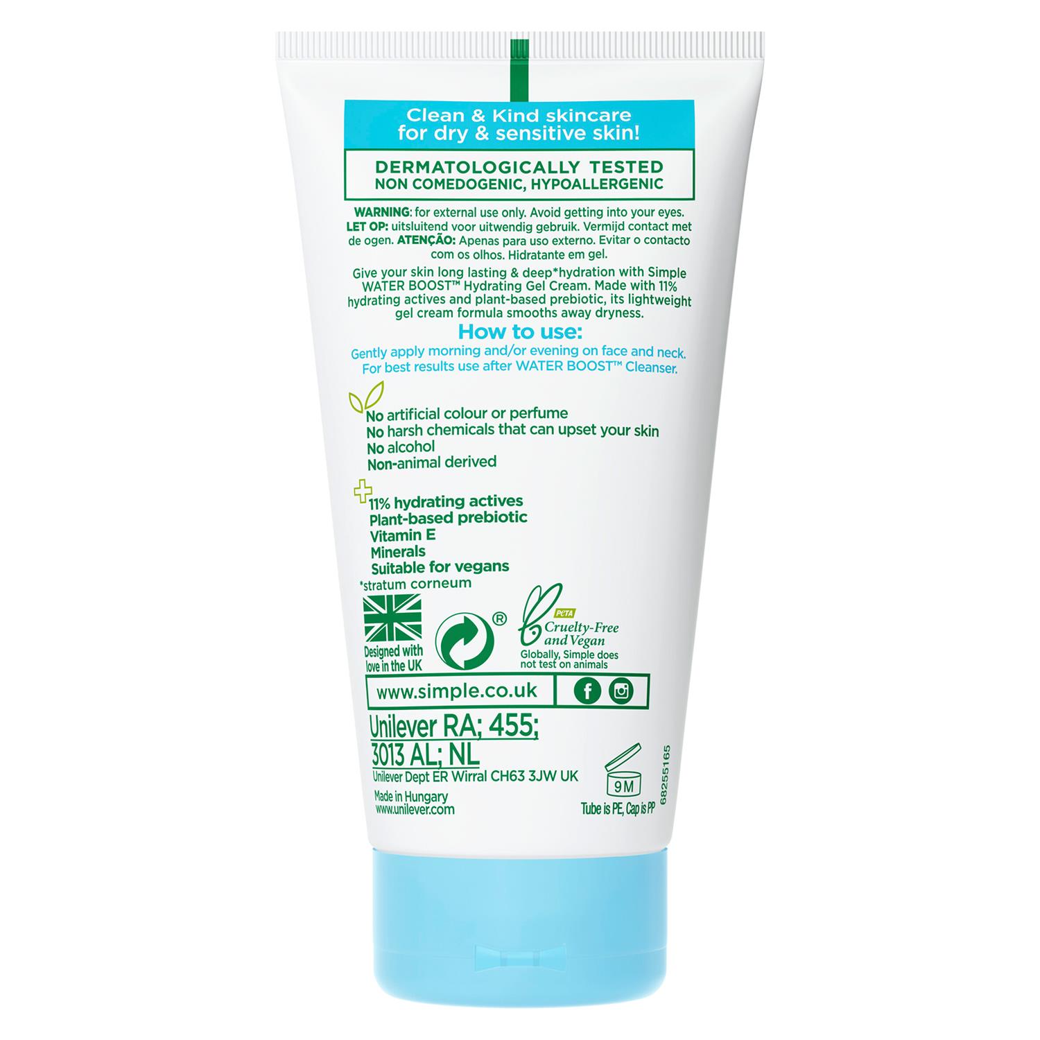 Simple Water Boost Hydrating Moisturisers, Cleanser & Face Mask For Dry Skin - Picture 61 of 89