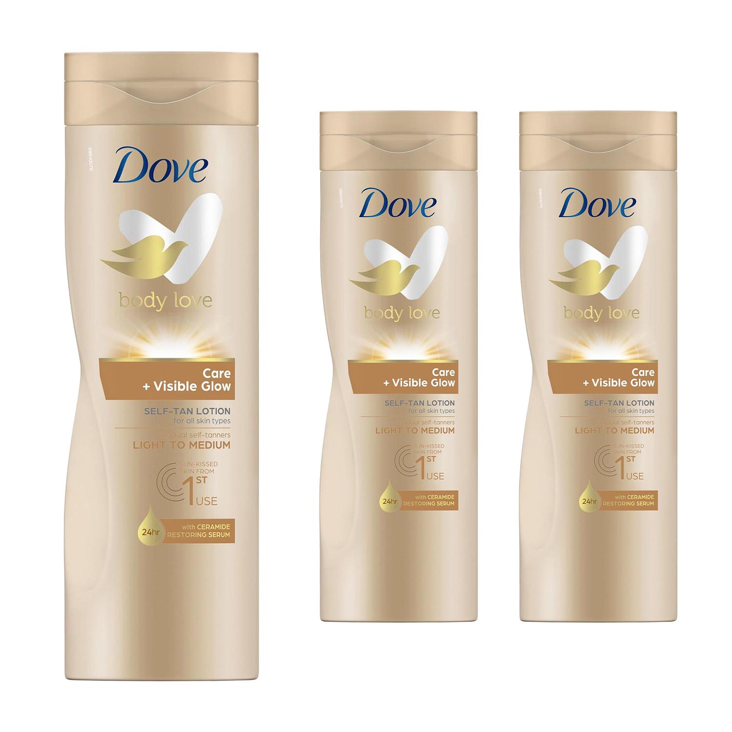 Dove Self Tan Body Lotion Nourishing Deep Care + Moisturising Body Lotion, 400ml