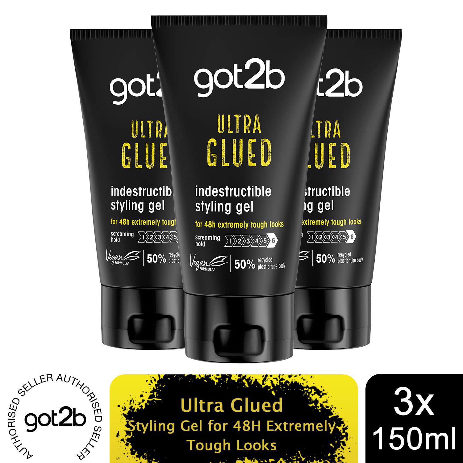 Schwarzkopf got2b Ultra Glued Styling Gel For Edge 150ml Select from dropdown - Picture 23 of 30