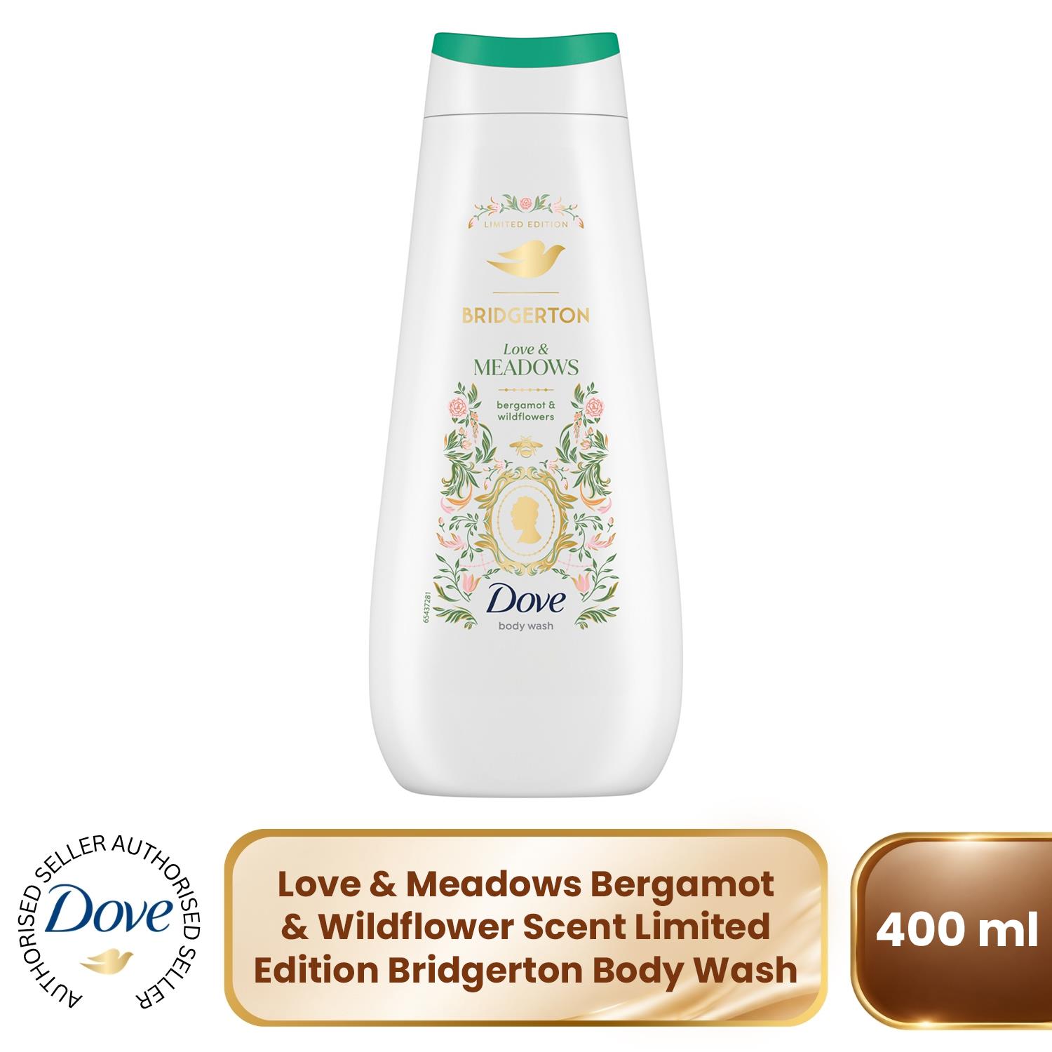 Dove Limited Edition Bridgerton Shower Gel - Love Meadows, 0% Sulfates 400ml - Image 2