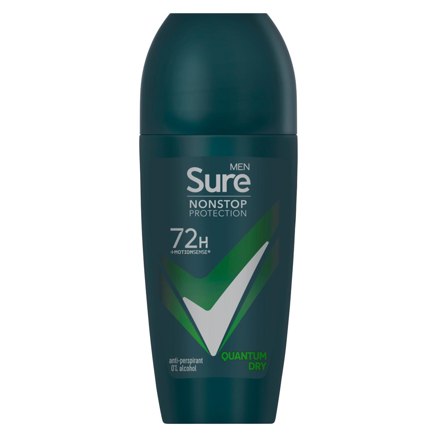 Sure Men Antiperspirant Deodorant Roll On 72H Nonstop Protection 50ml, 24 Pack - Picture 29 of 44